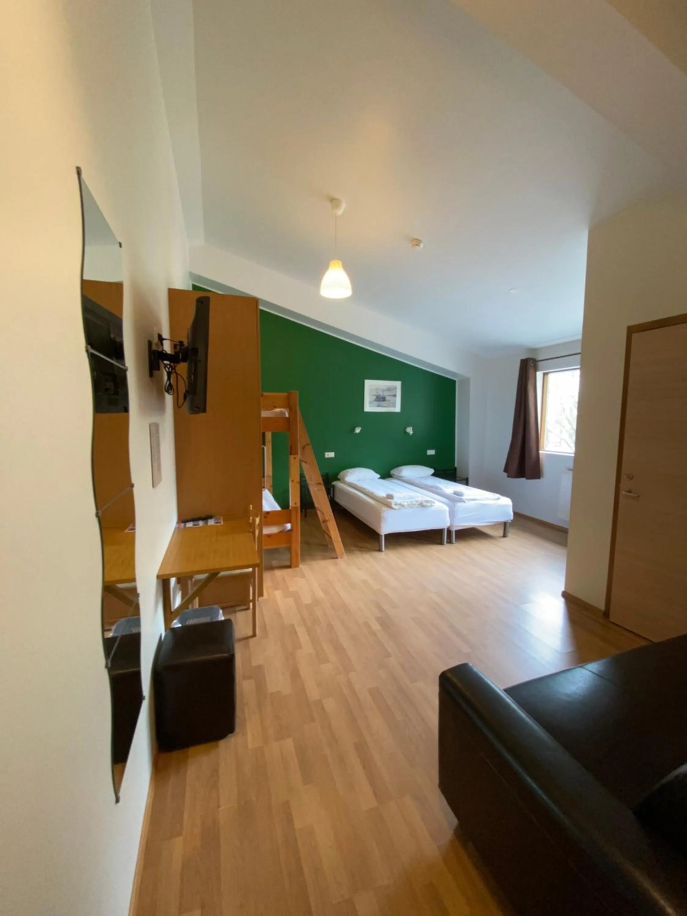 Bed in Hörgsland Guesthouse