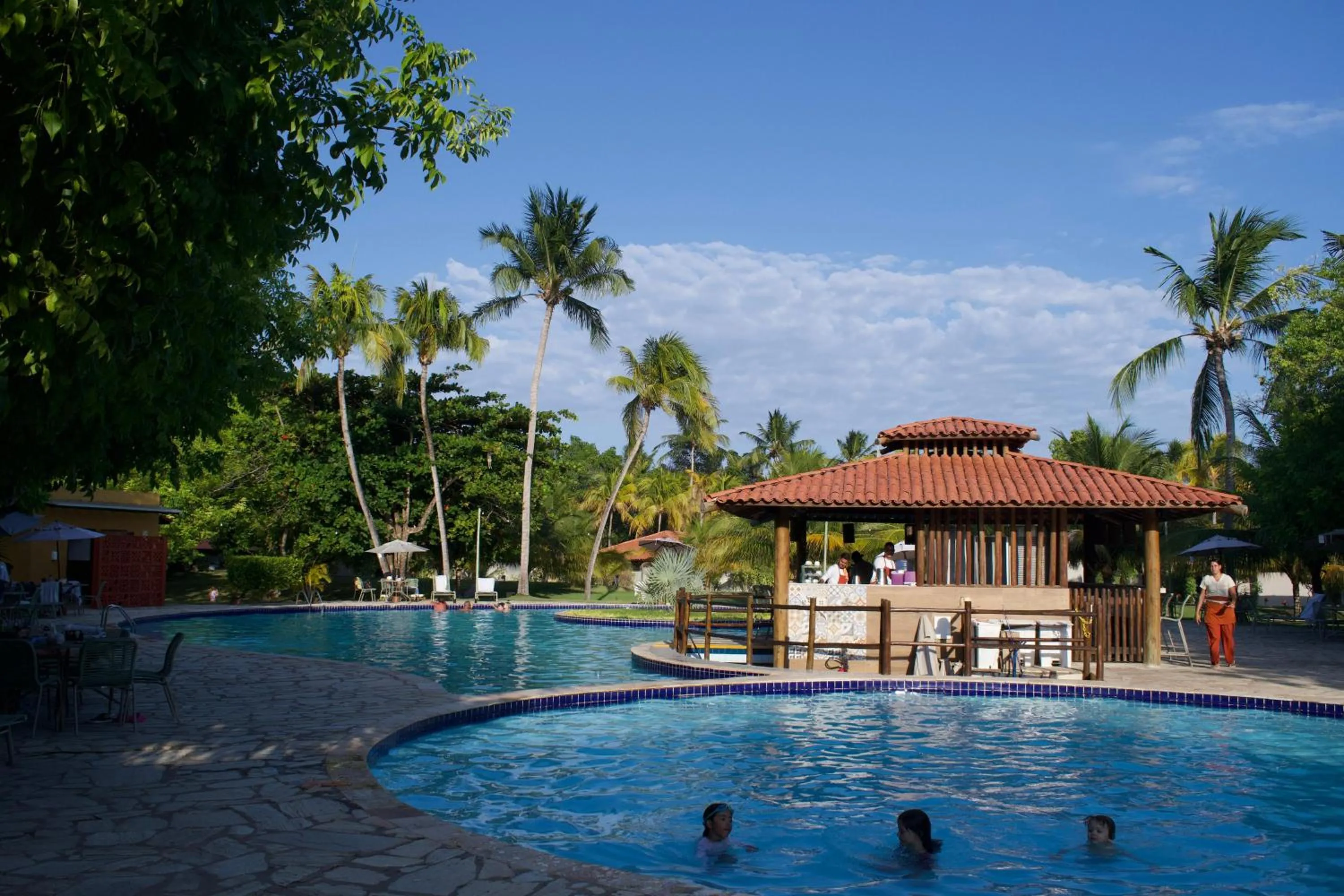 Pool view in Angá Beach Hotel