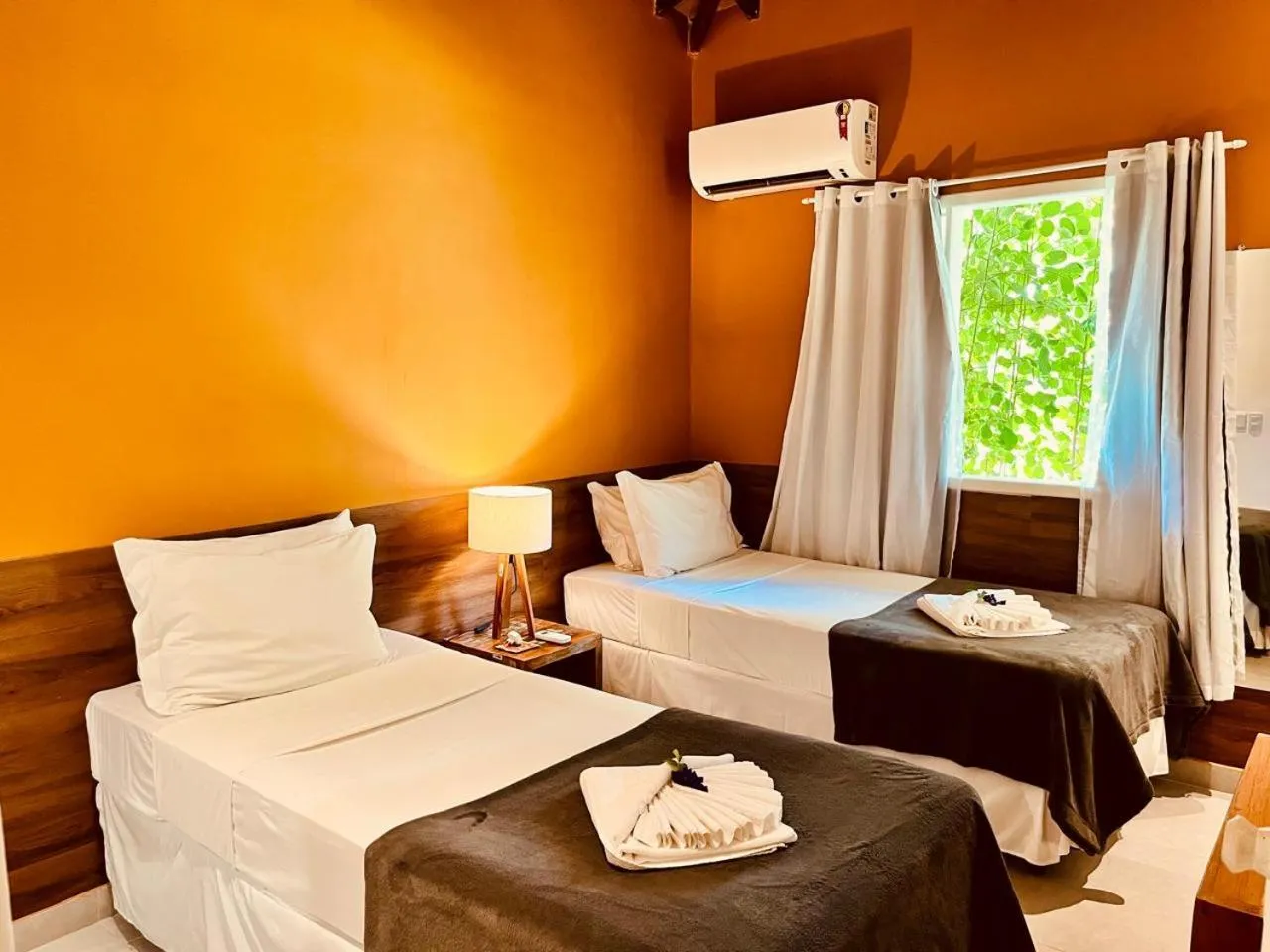 Bed in Angá Beach Hotel