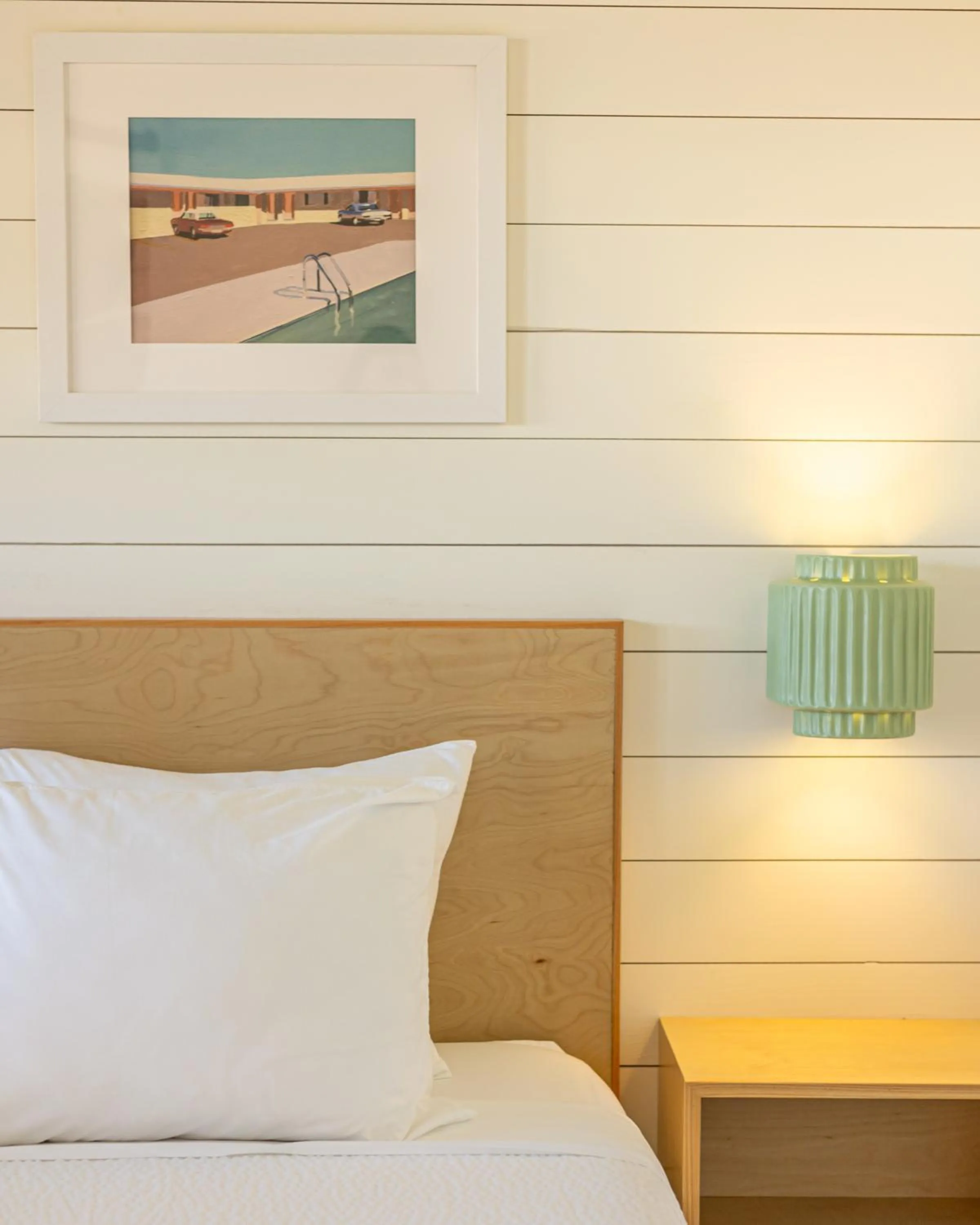 Bed in Driftwood Motel