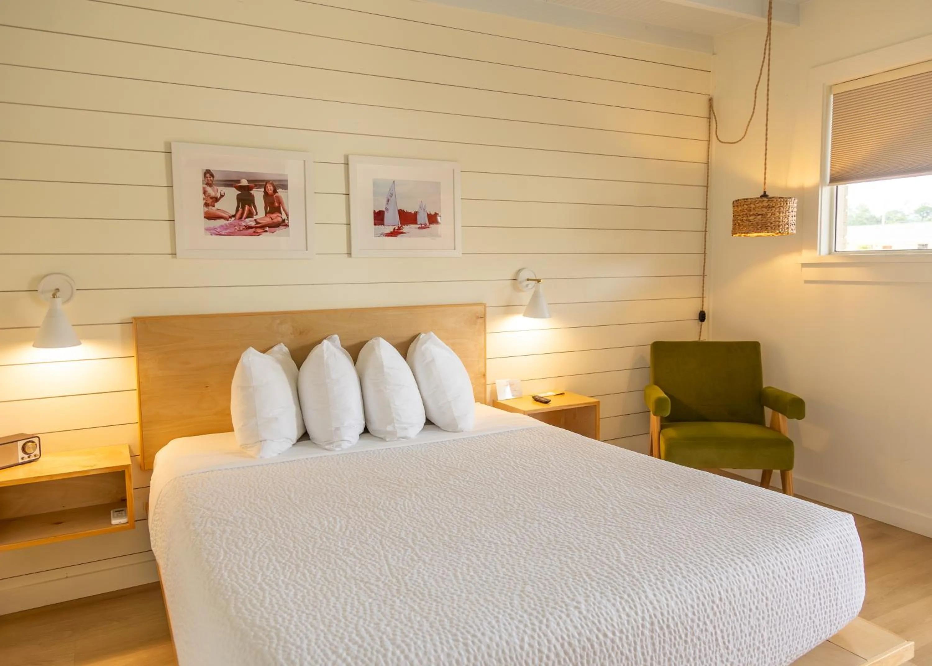 Bed in Driftwood Motel