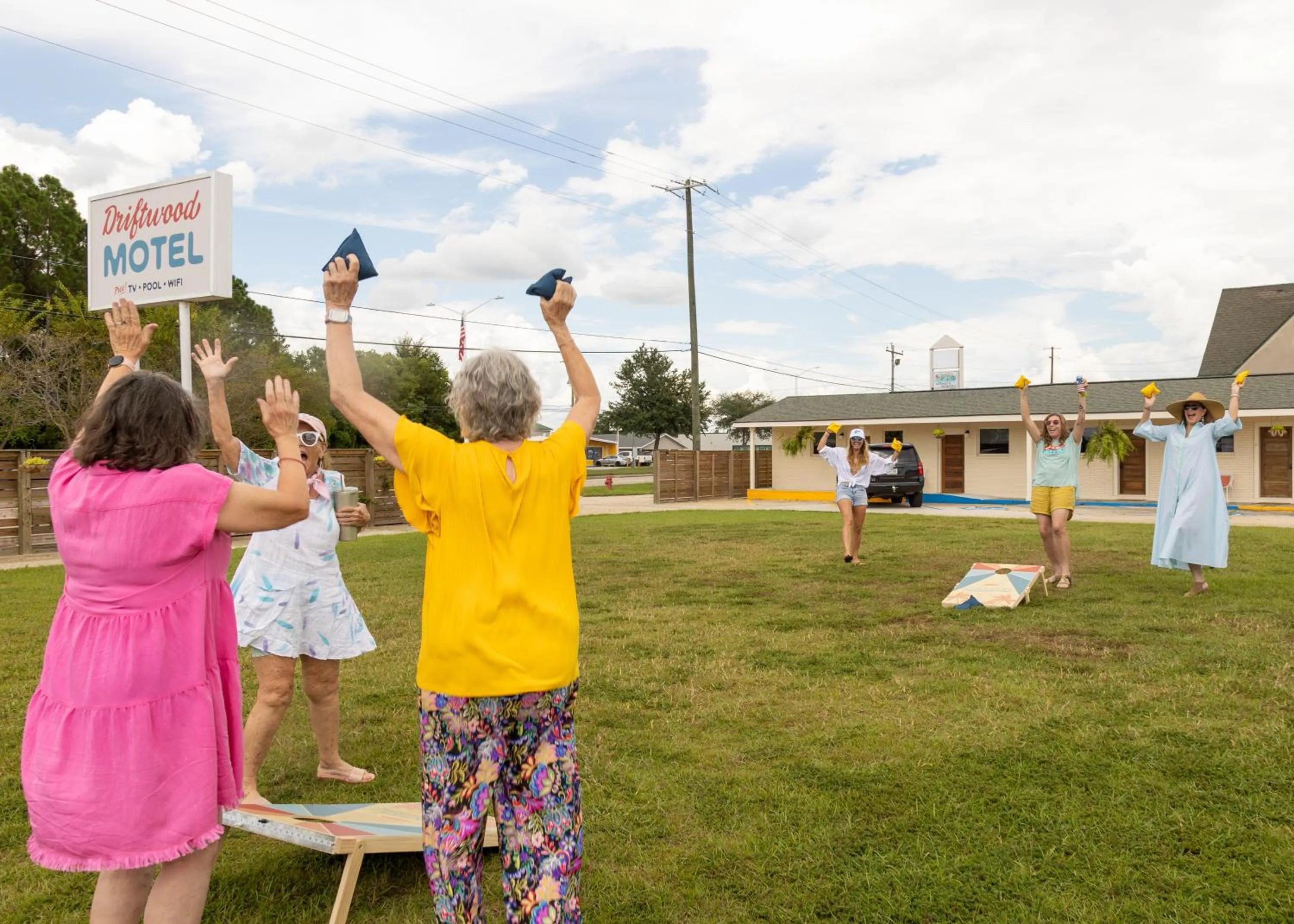 Property building in Driftwood Motel