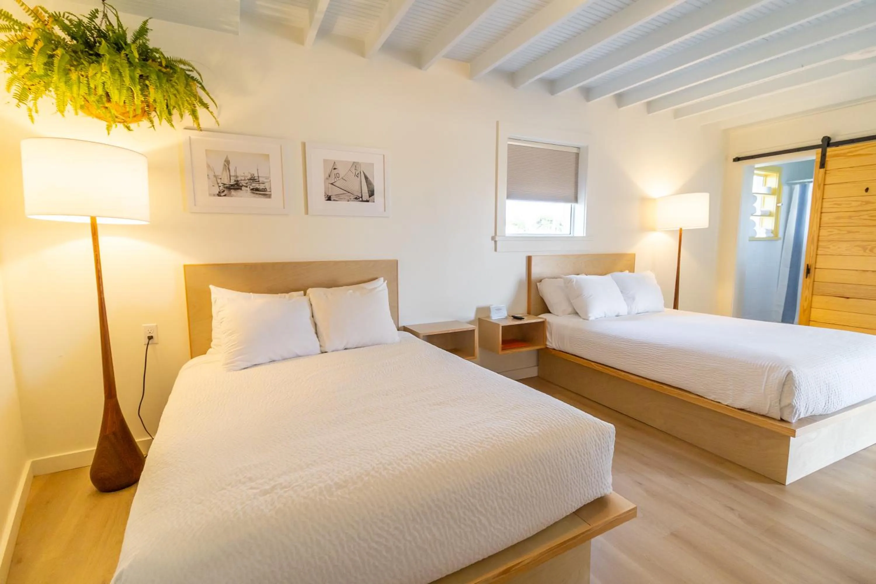 Bed in Driftwood Motel