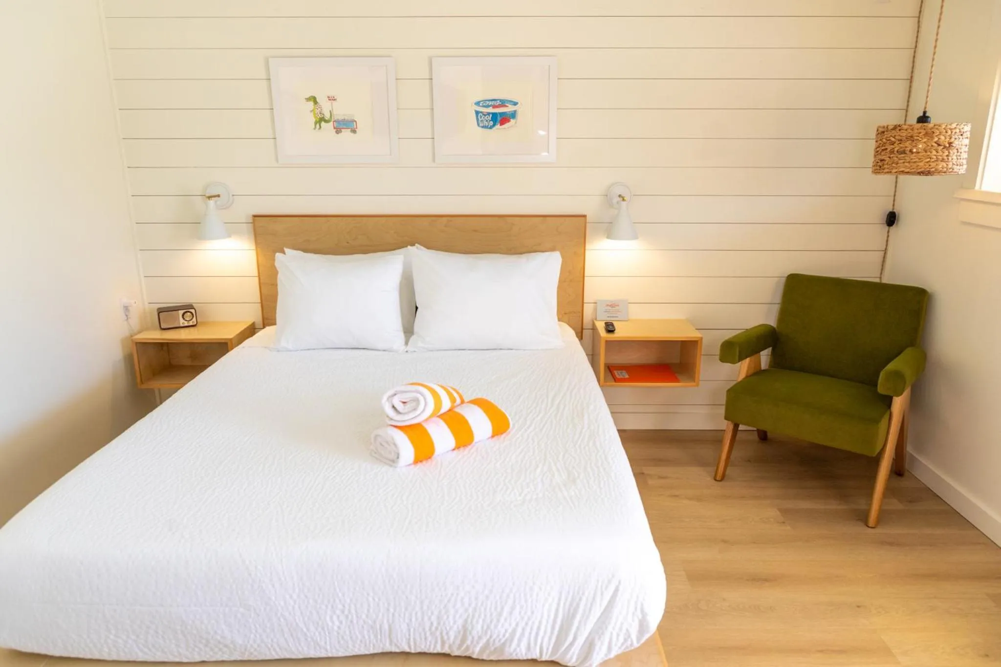 Bed in Driftwood Motel