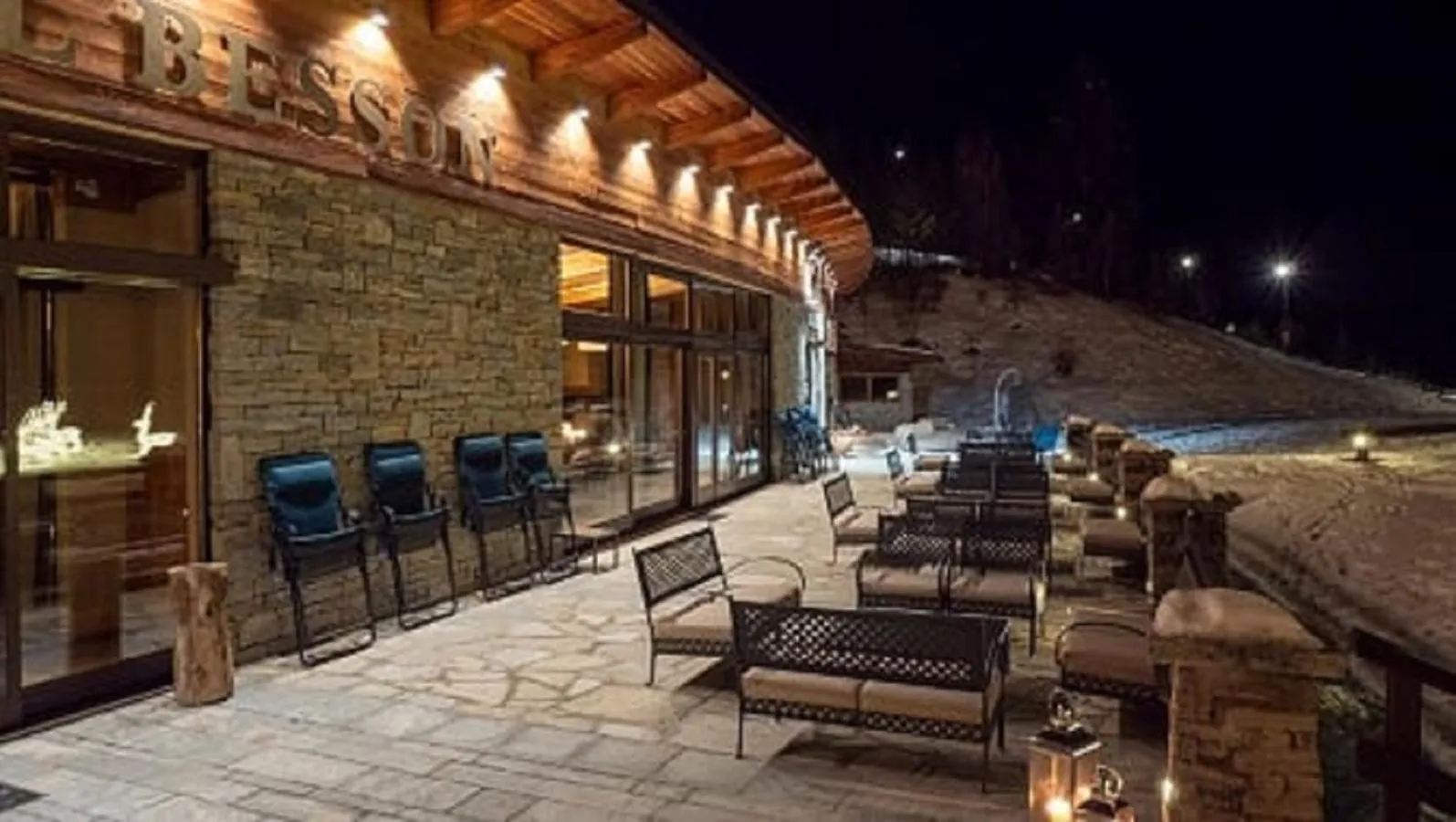 Patio in Chaberton Lodge & Spa