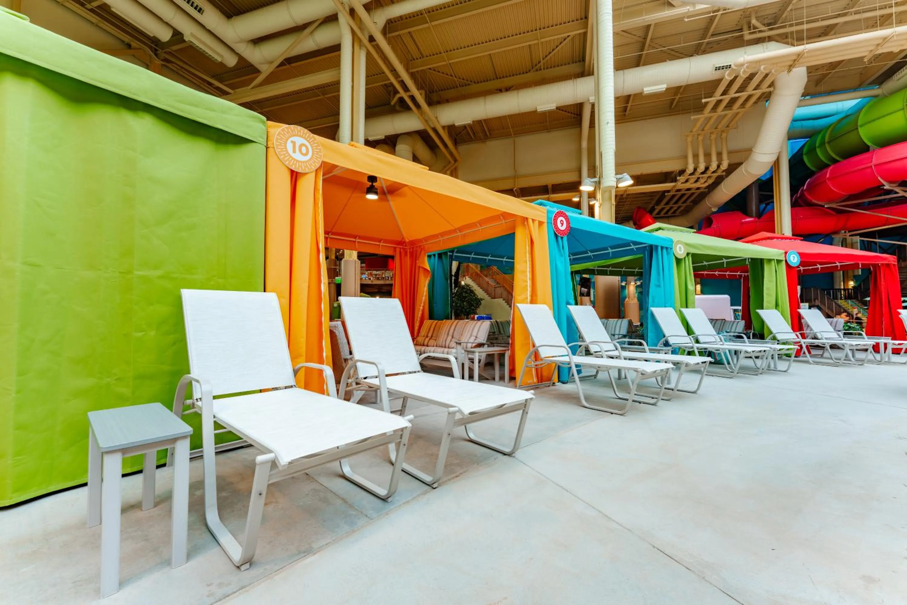 Pool view in OKANA Resort and Indoor Waterpark