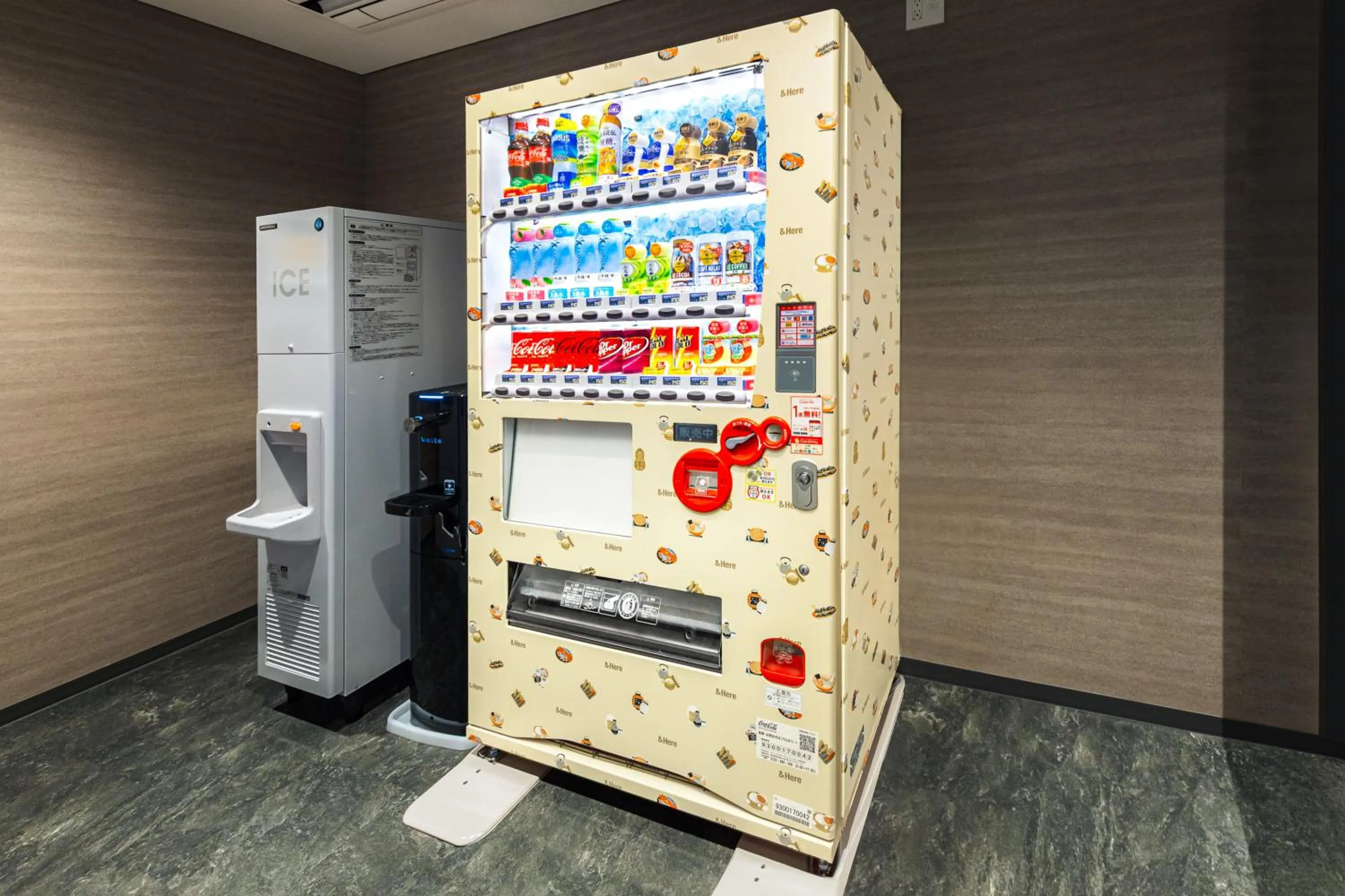 vending machine in &Here OSAKA NAMBA