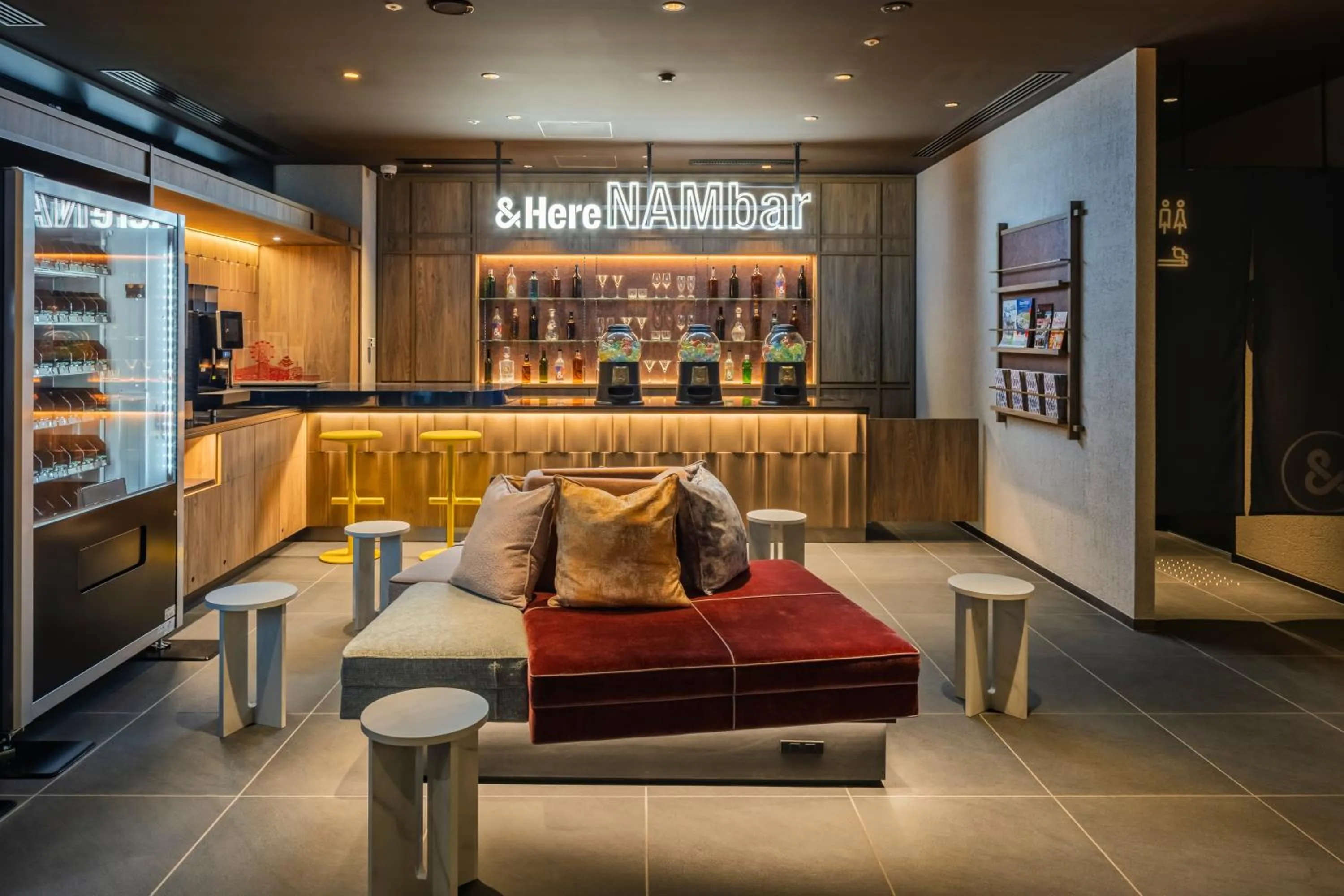 Communal lounge/ TV room in &Here OSAKA NAMBA