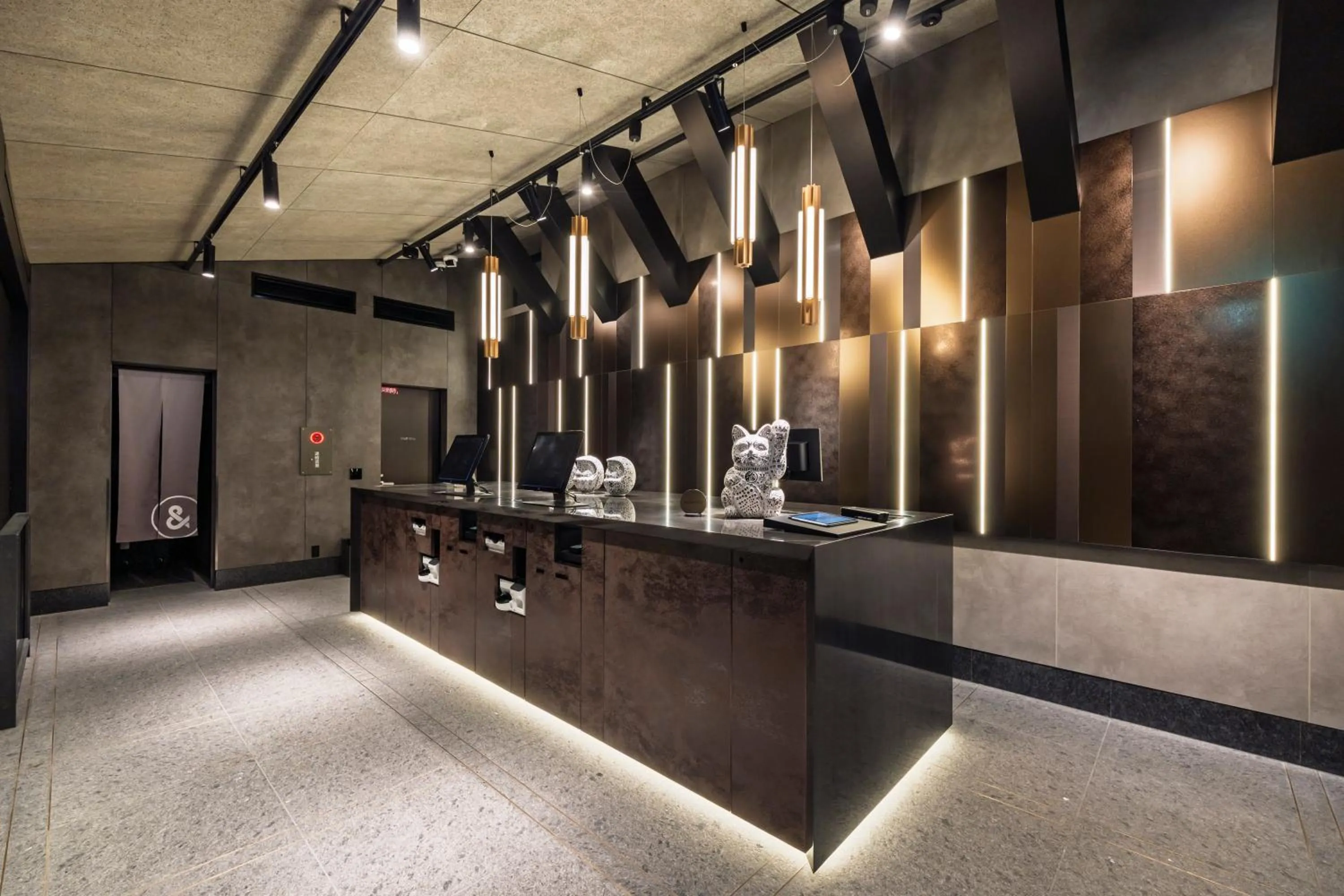 Lobby or reception in &Here OSAKA NAMBA