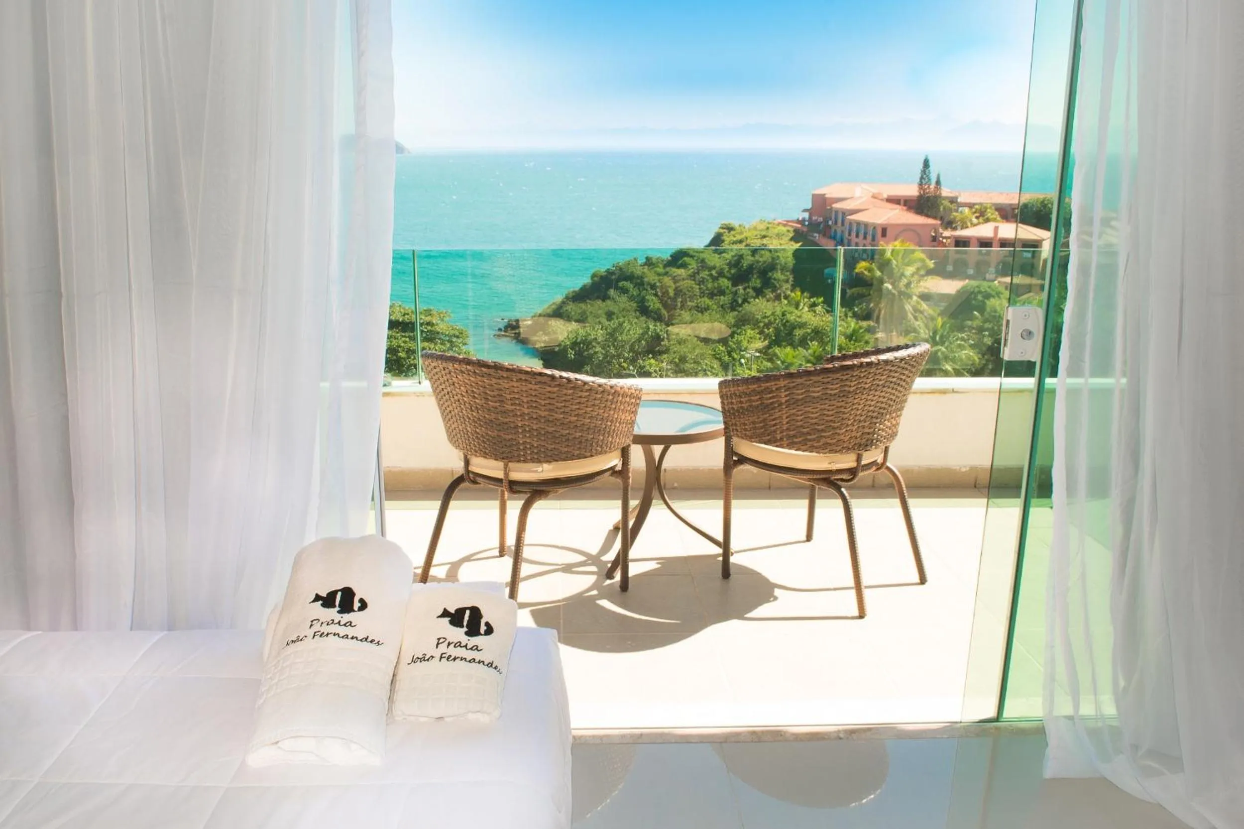 Balcony/Terrace in Pousada Praia João Fernandes