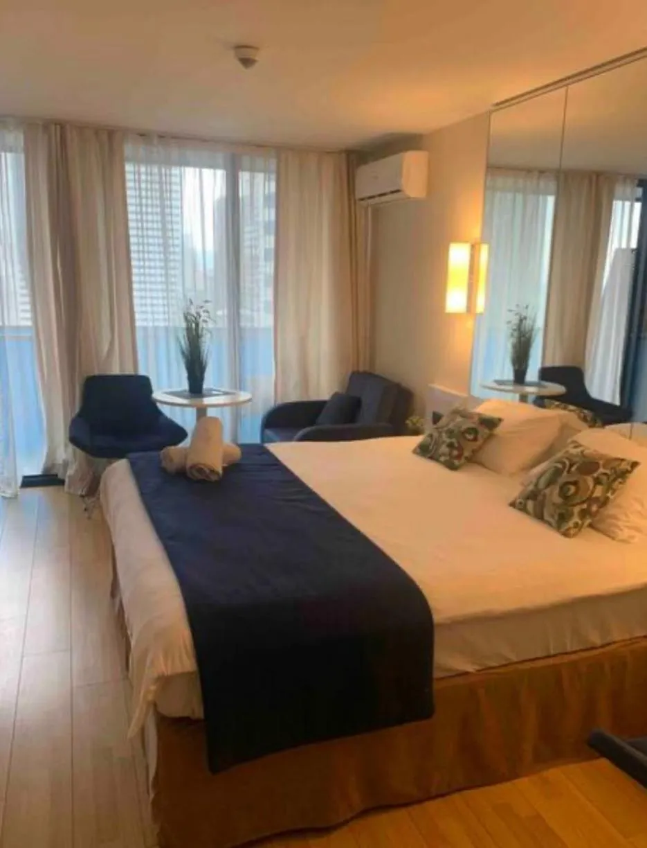 Bed in Black Sea Orbi Sity ApartHotel