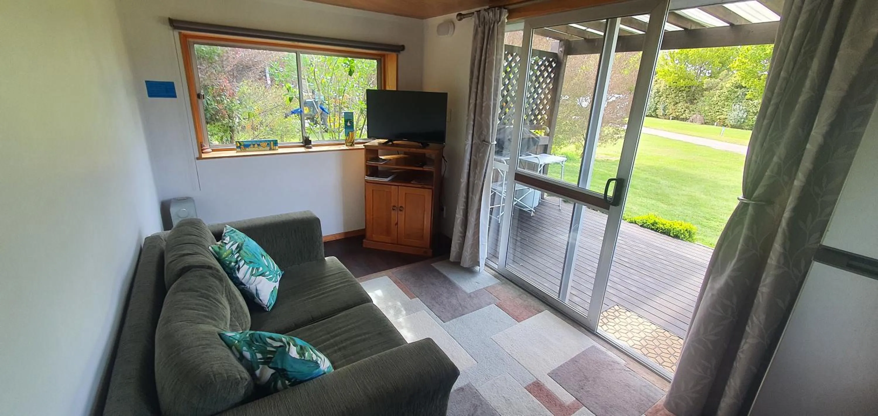 Living room in Golden Bay Holiday Park