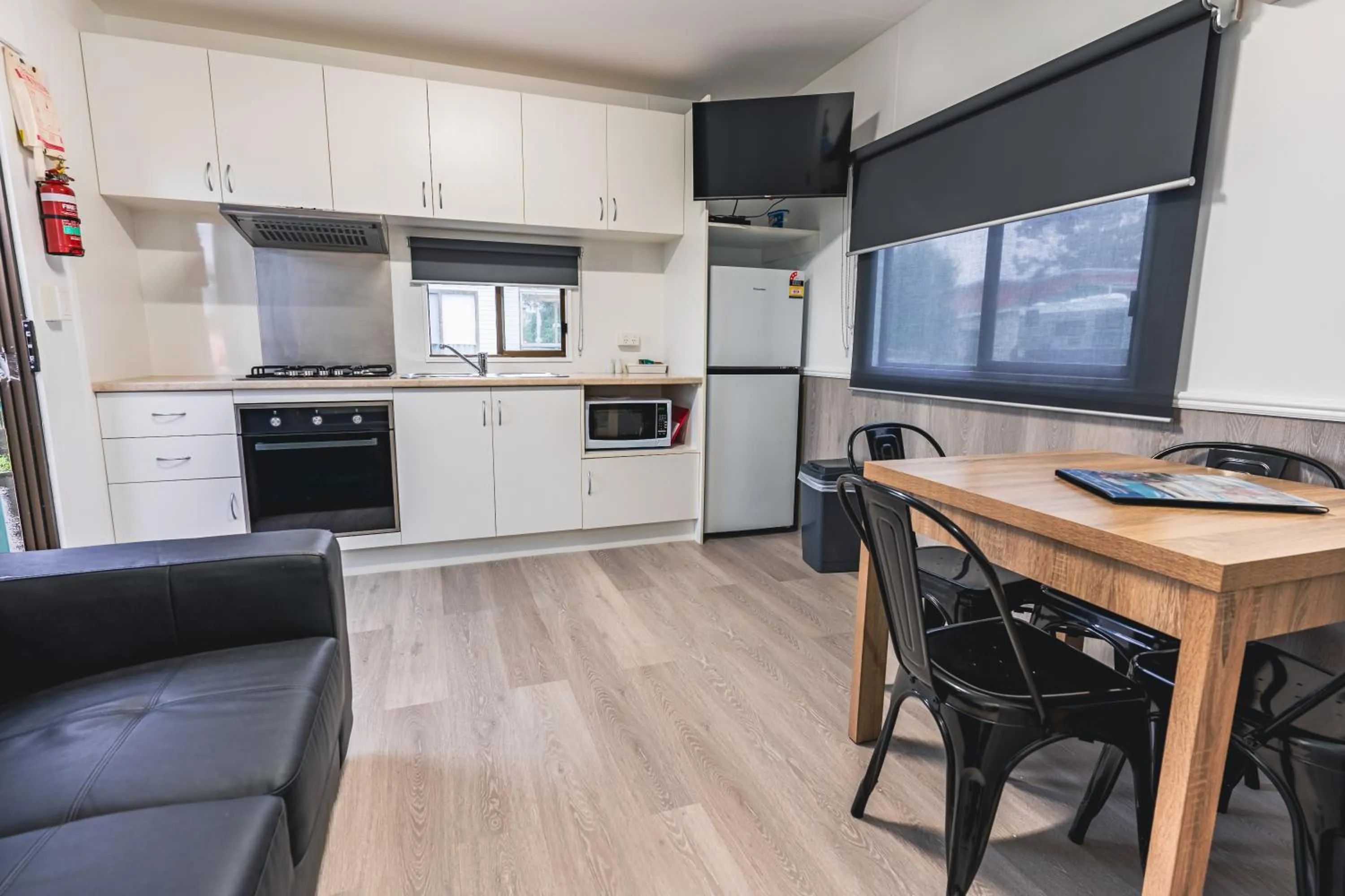 kitchen in BIG4 Tassie Getaway Park Ulverstone