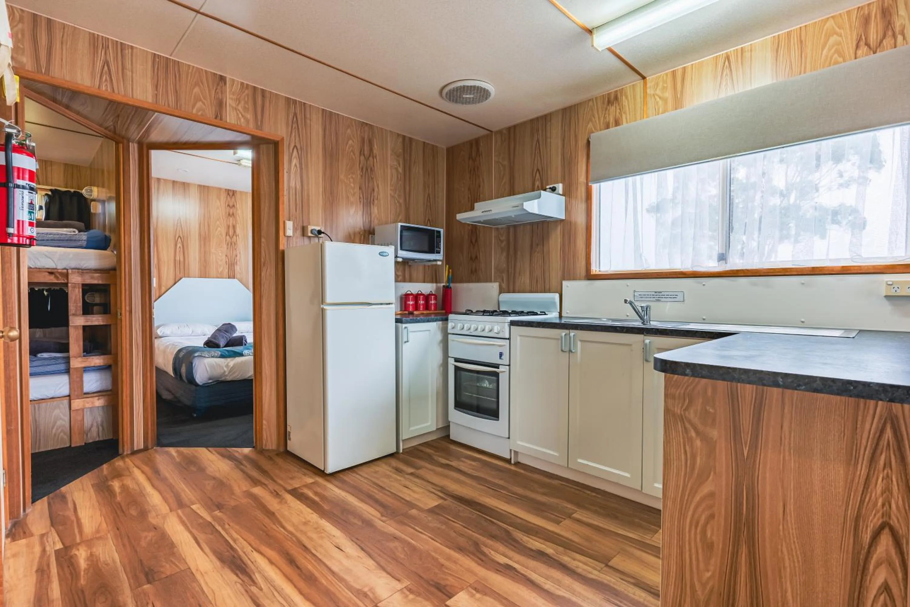kitchen in BIG4 Tassie Getaway Park Ulverstone