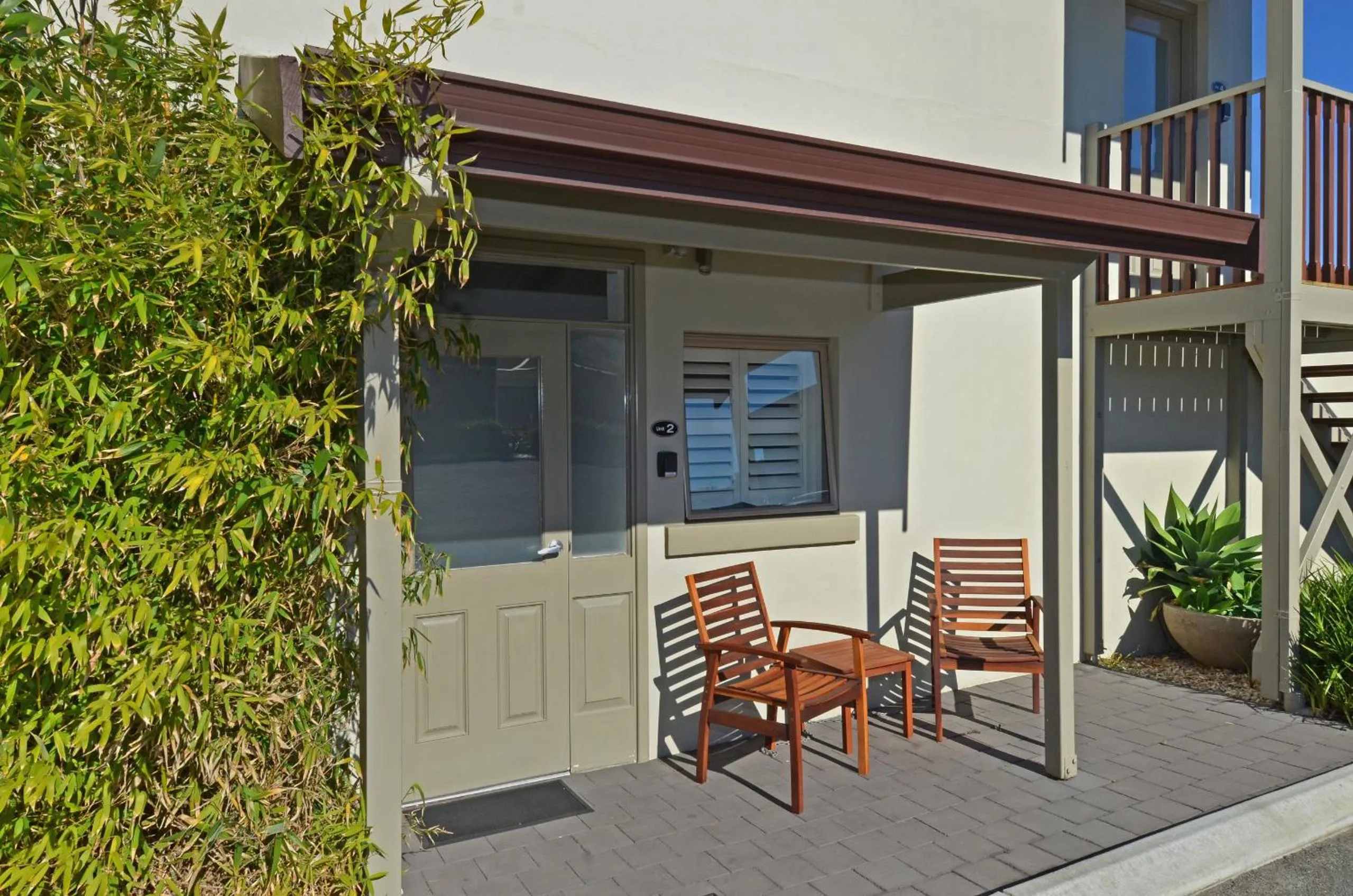Patio in Albany Central Apartments