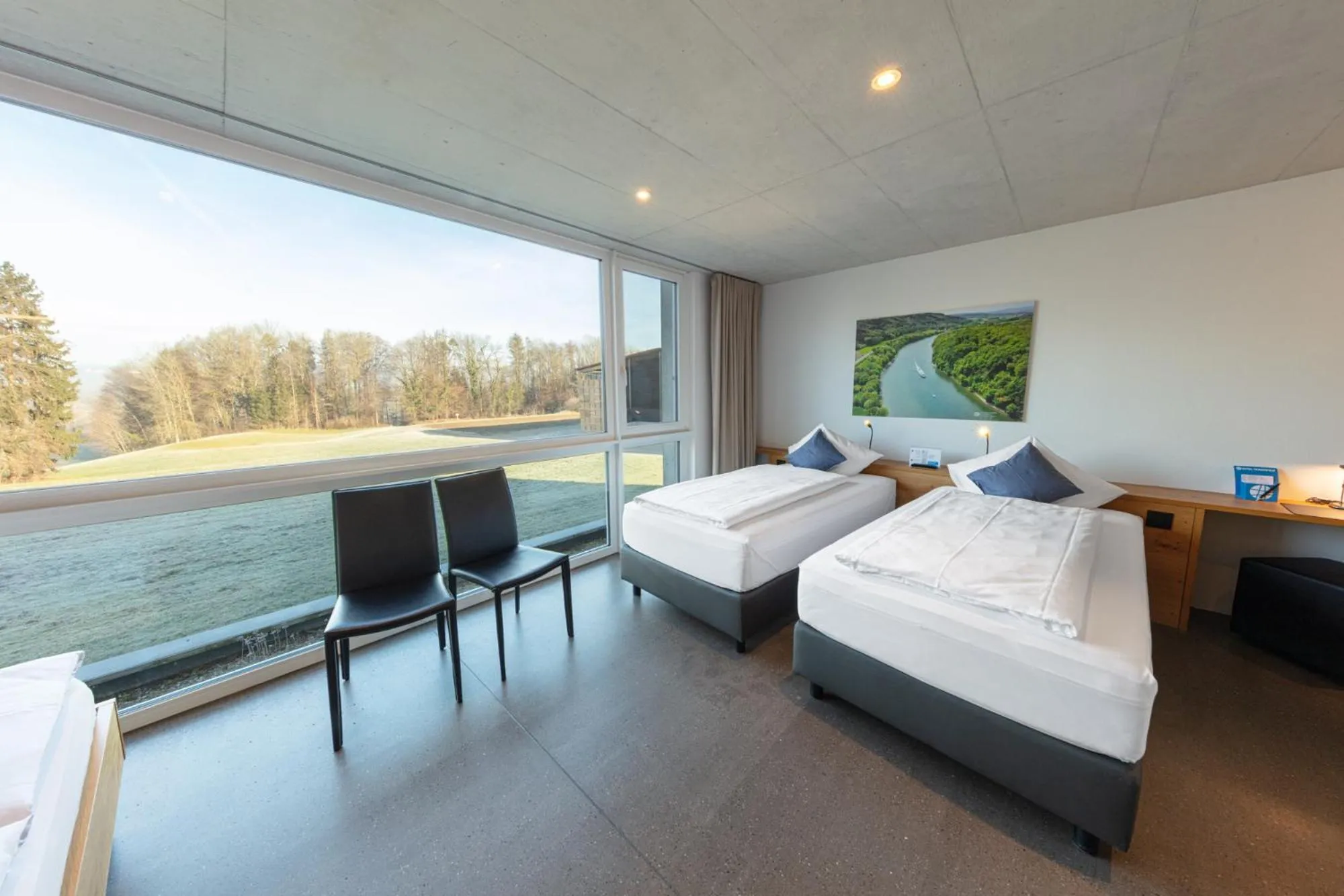 Bed in Hotel Frauenfeld