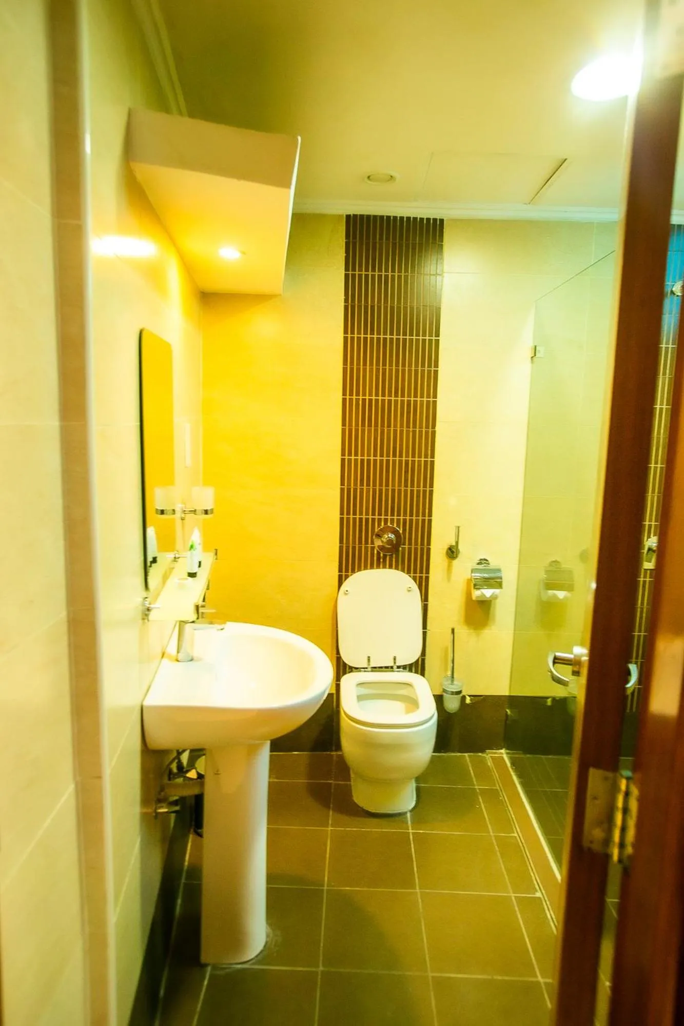 Shower in Parrot Hotel Arusha