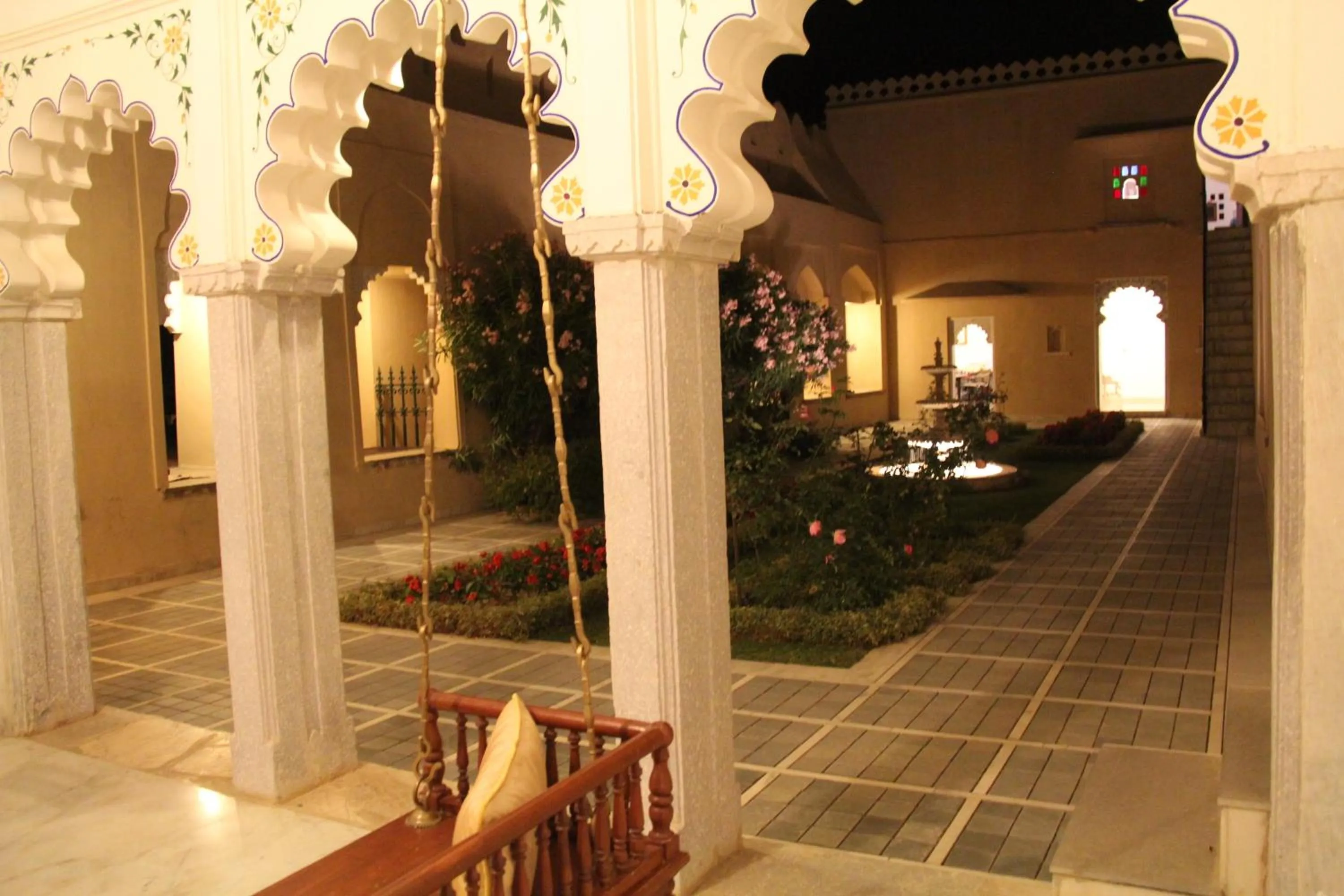 Lobby or reception in Sardargarh Heritage Fort Udaipur
