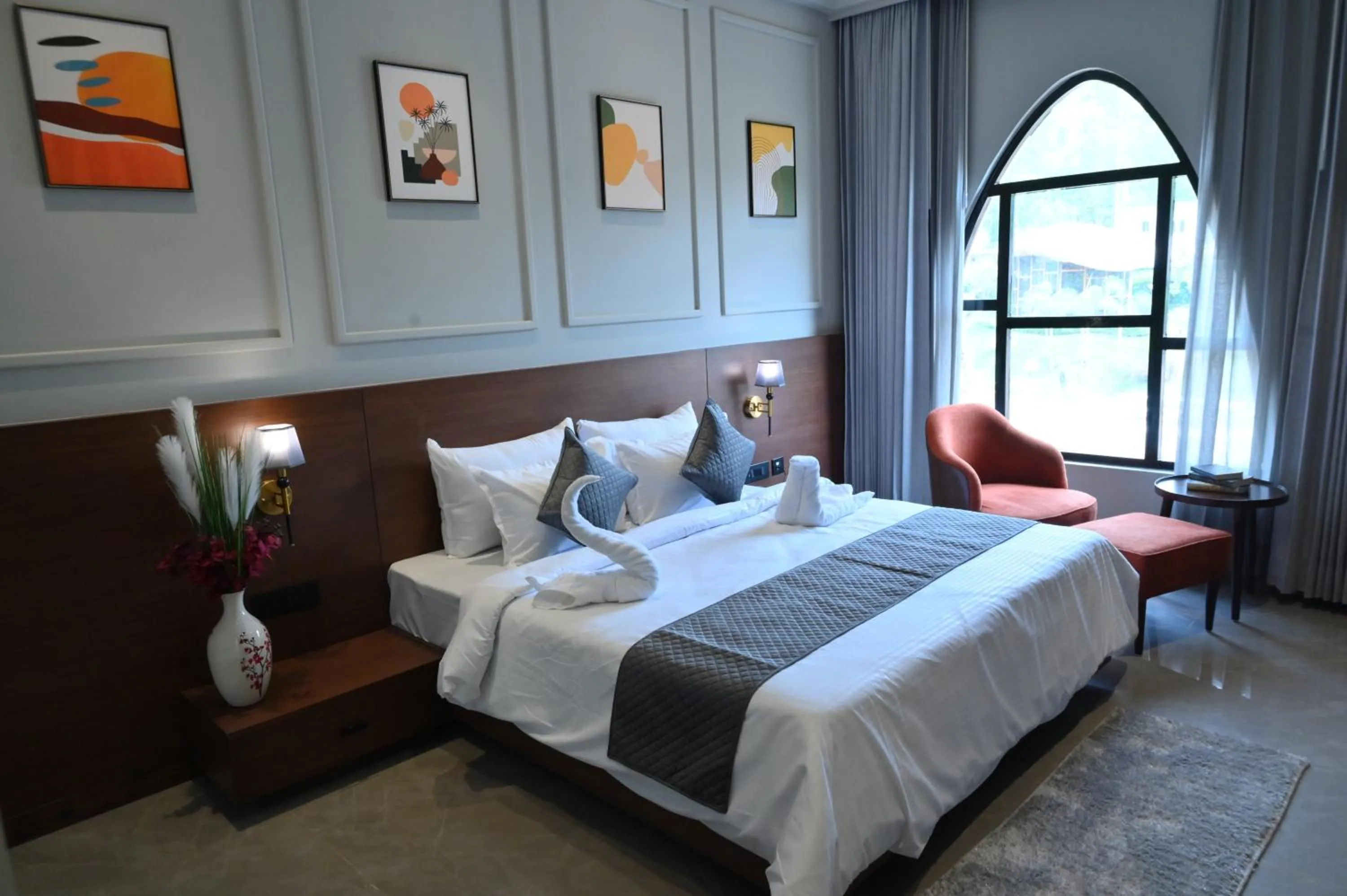 Bed in Rzekka Resort