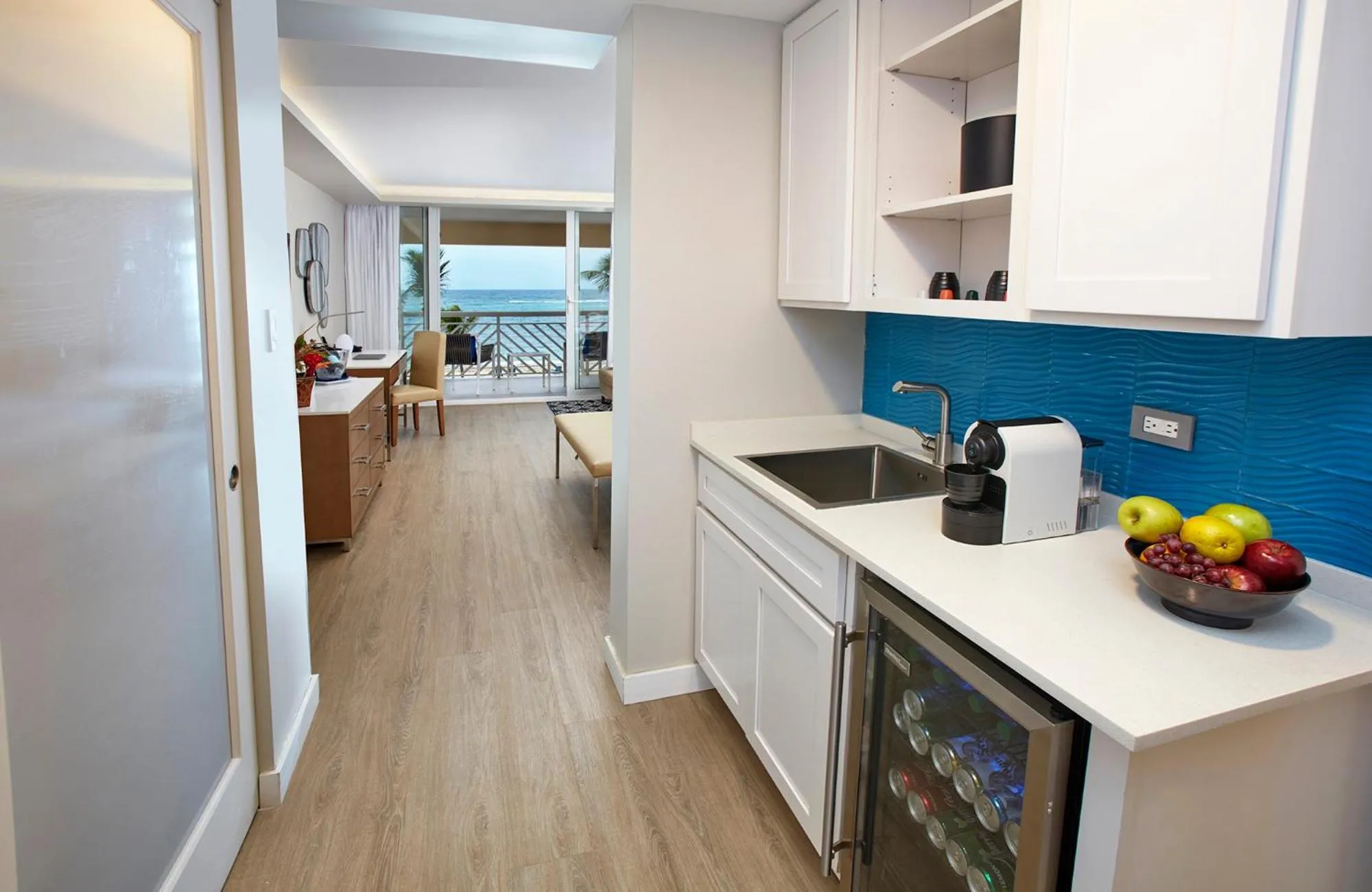 Kitchen or kitchenette in Oceans at Carina Bay - Adults Only
