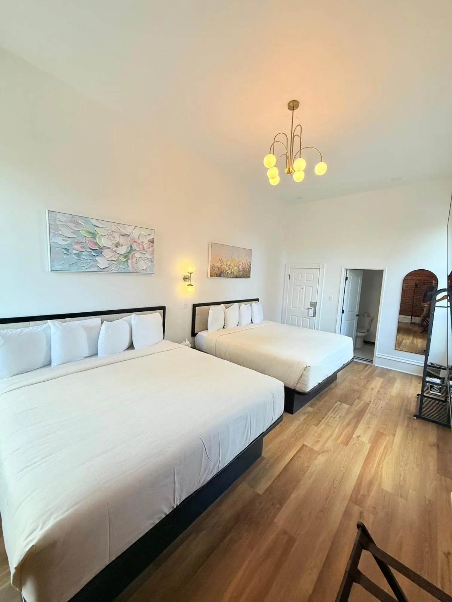 Bed in The Beau Hotel Downtown San Diego Gaslamp Quarter