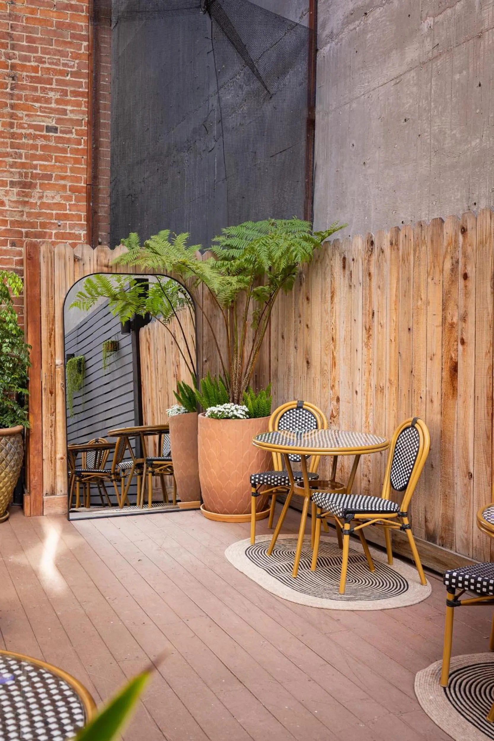 Patio in The Beau Hotel Downtown San Diego Gaslamp Quarter