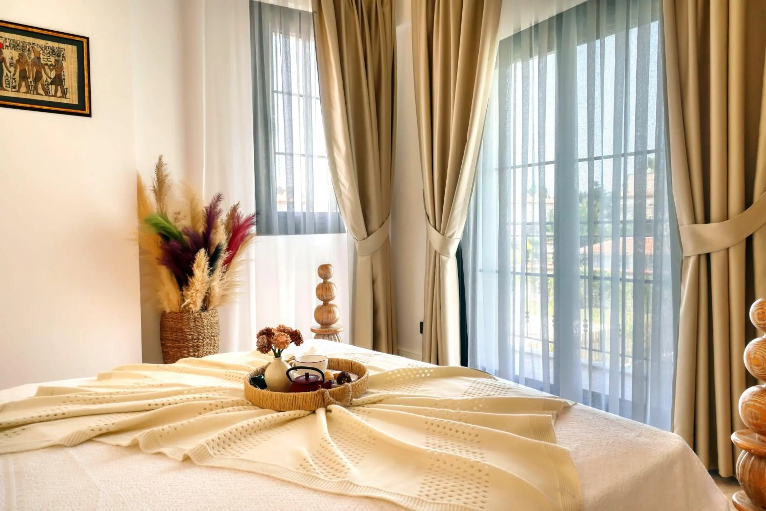 Bed in Zaena Hotel Alaçatı