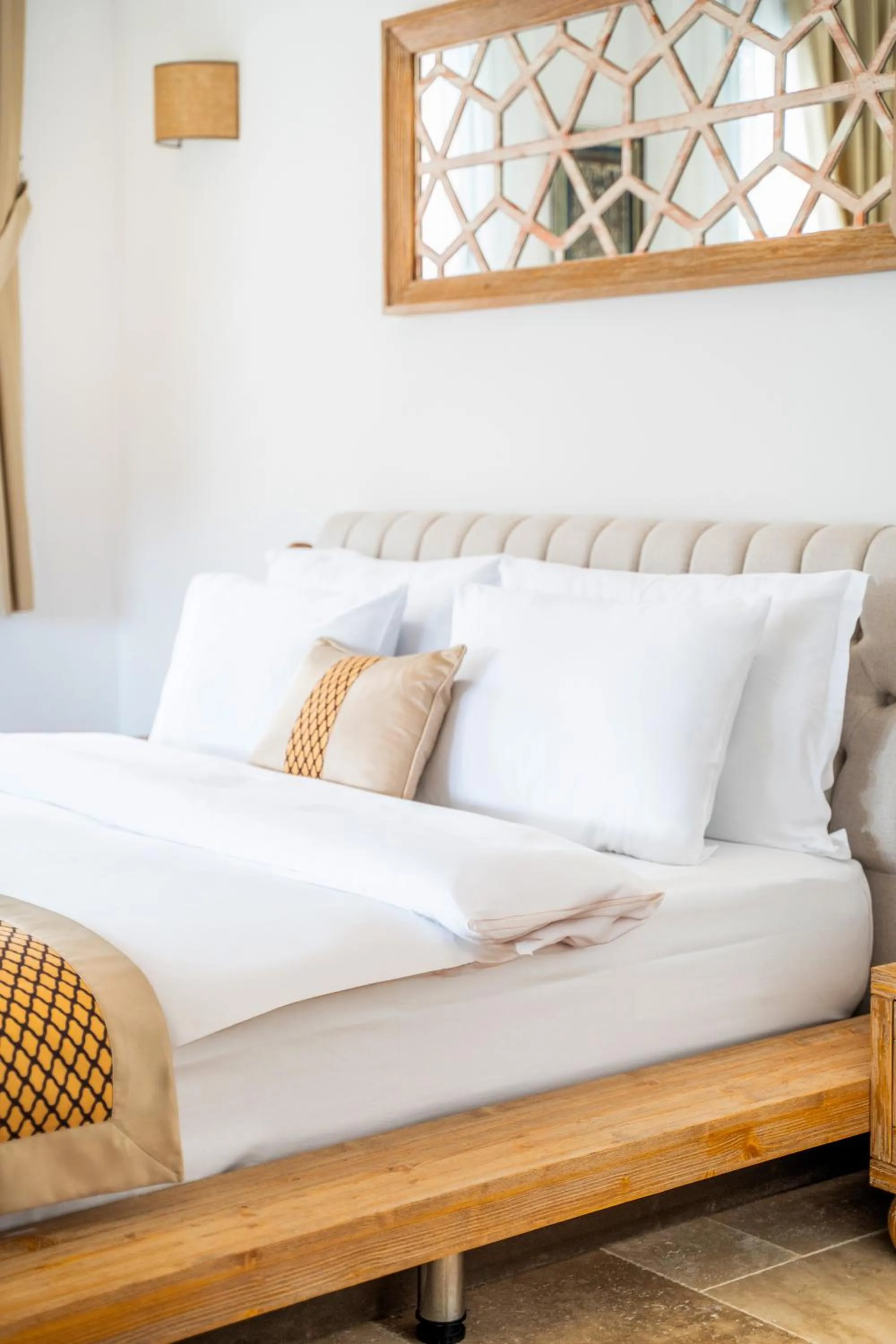 Bed in Zaena Hotel Alaçatı