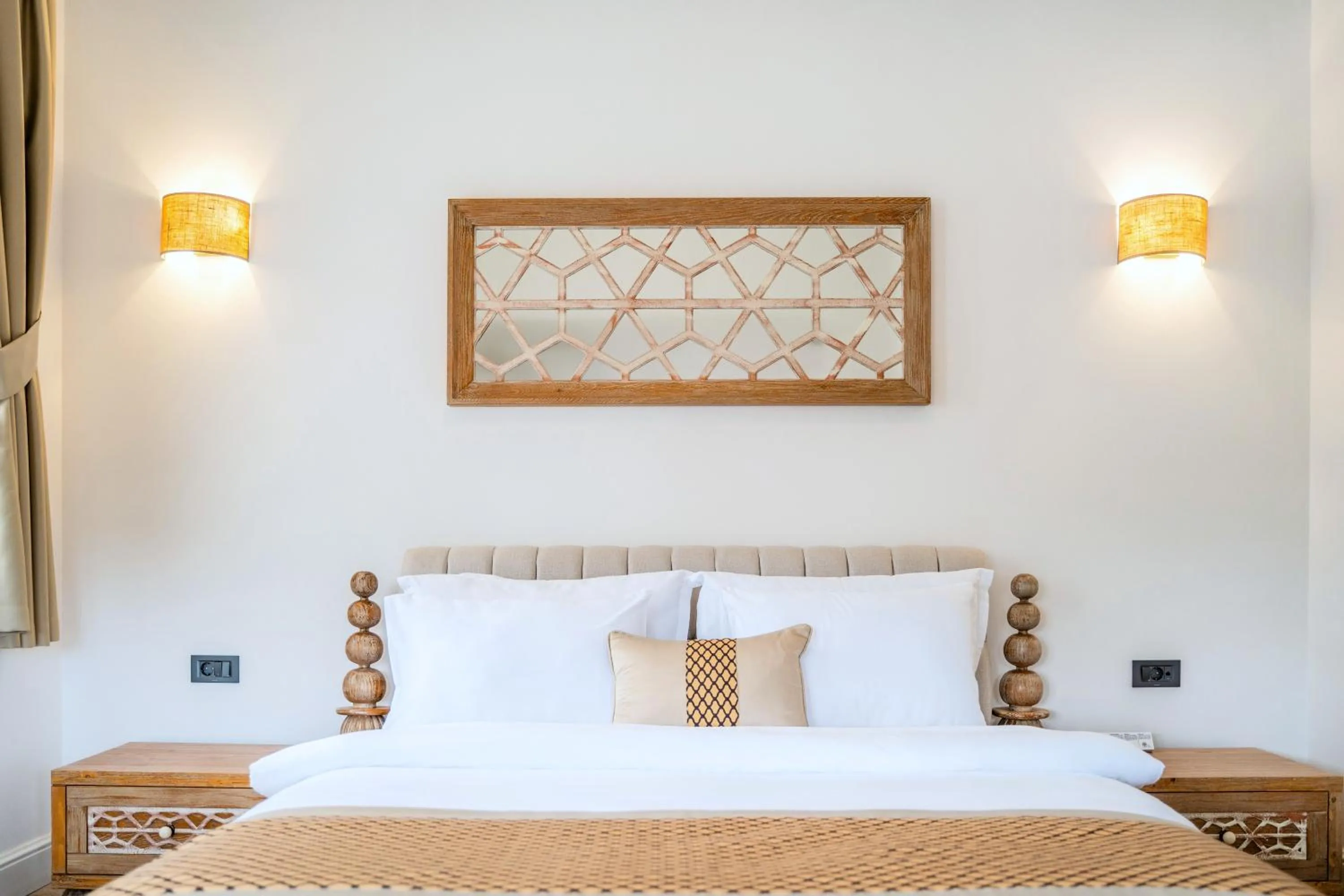 Bed in Zaena Hotel Alaçatı