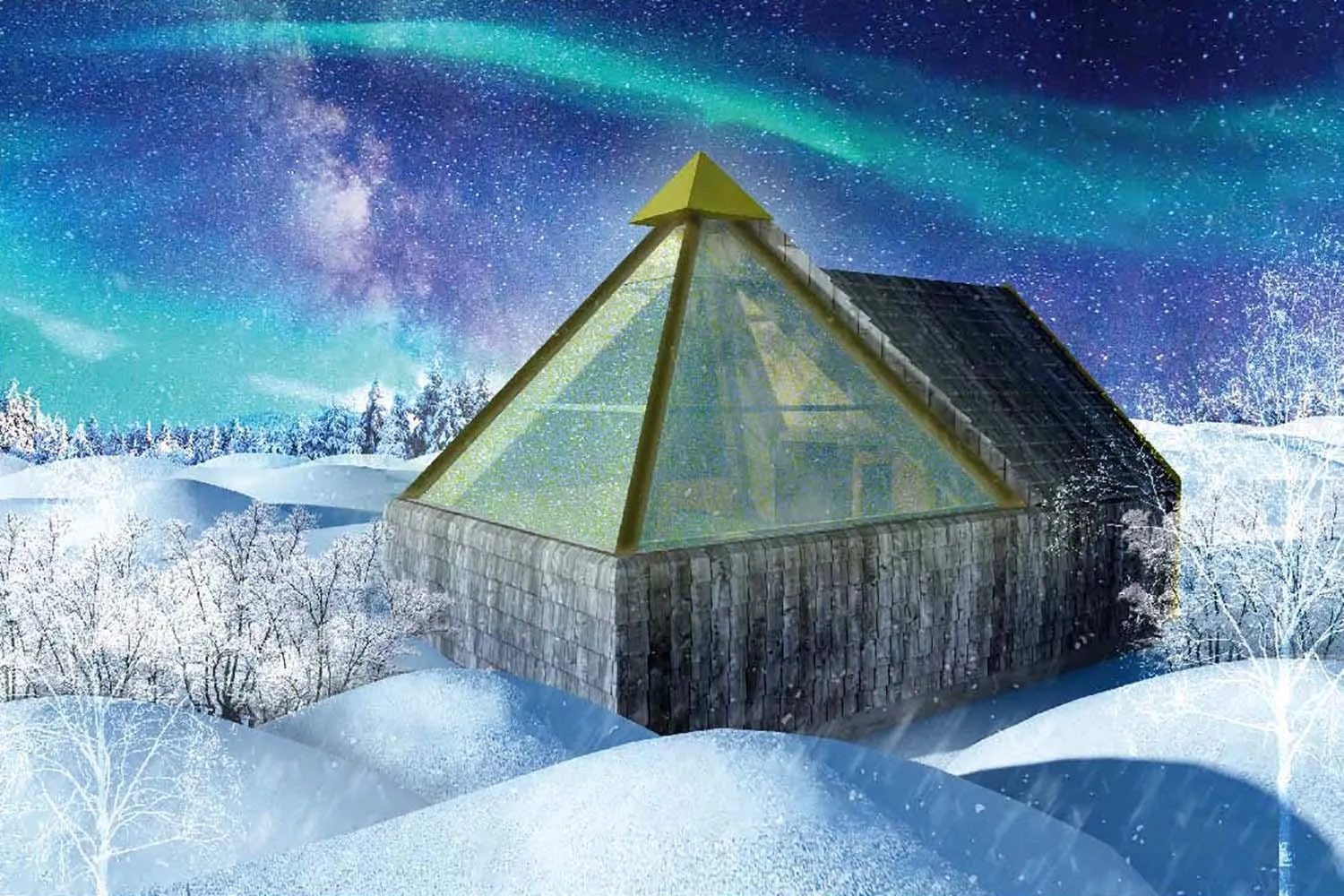 Facade/entrance in Elves Village Hotel