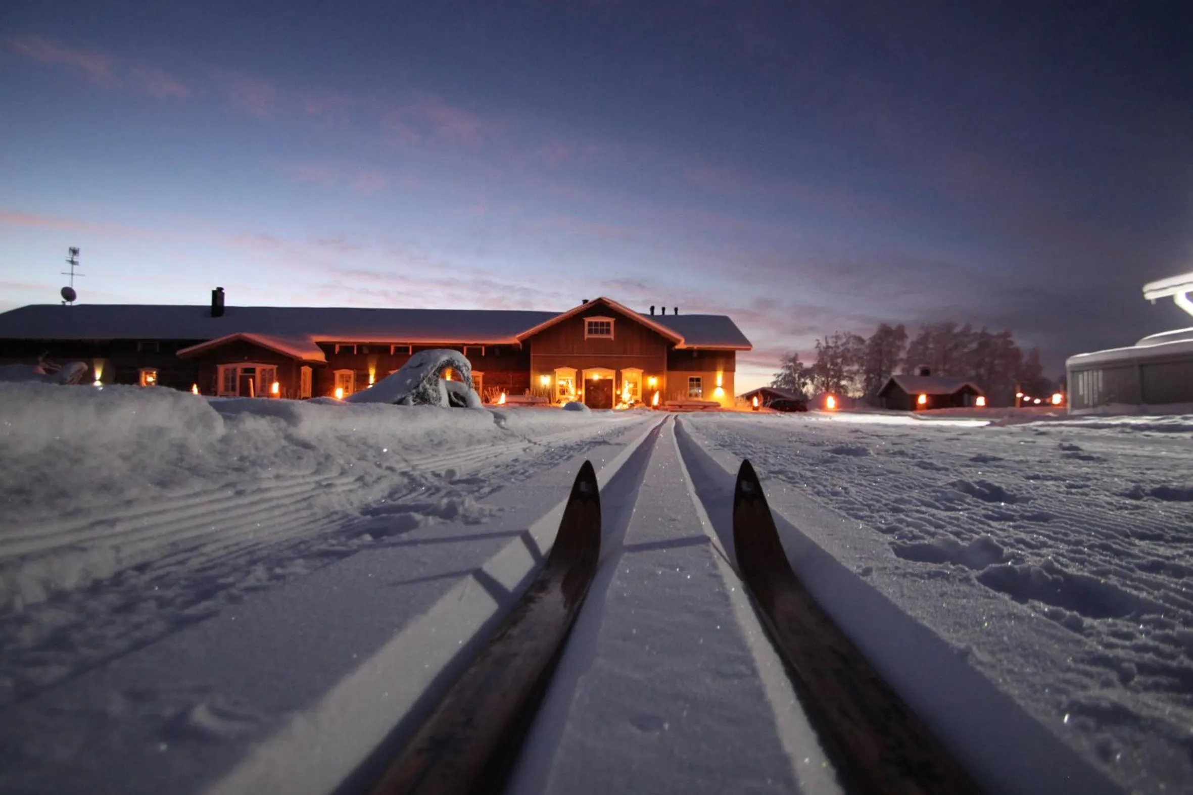 Facade/entrance in Elves Village Hotel