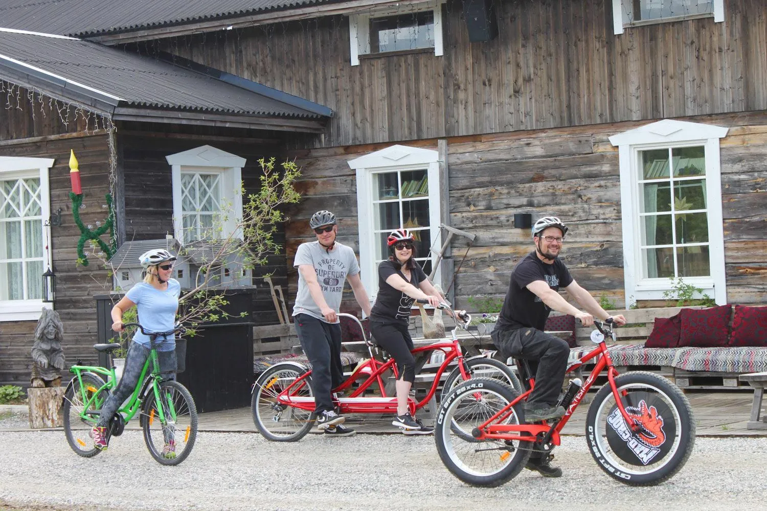 Cycling in Elves Village Hotel