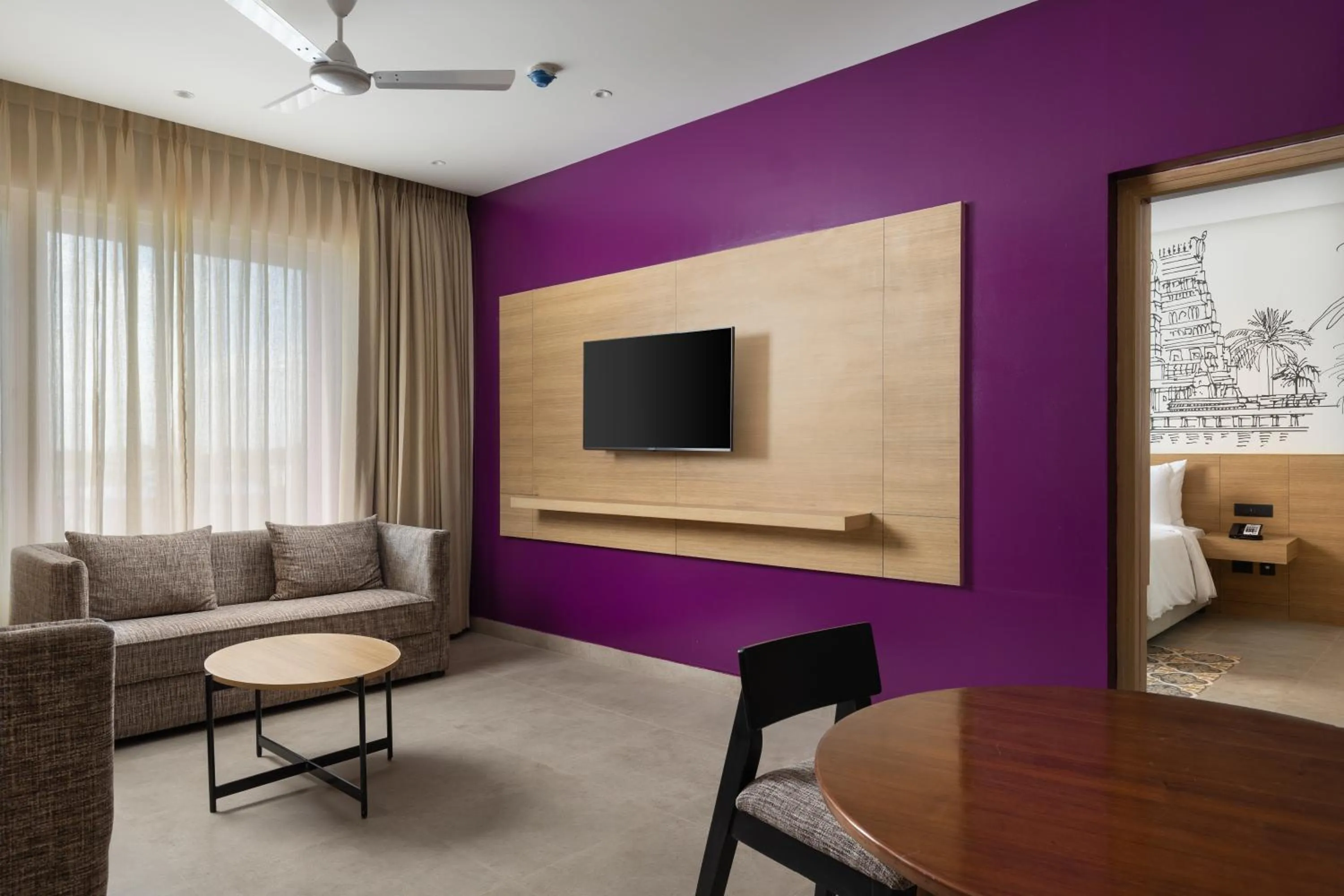 Living room in Lilac Kumbakonam