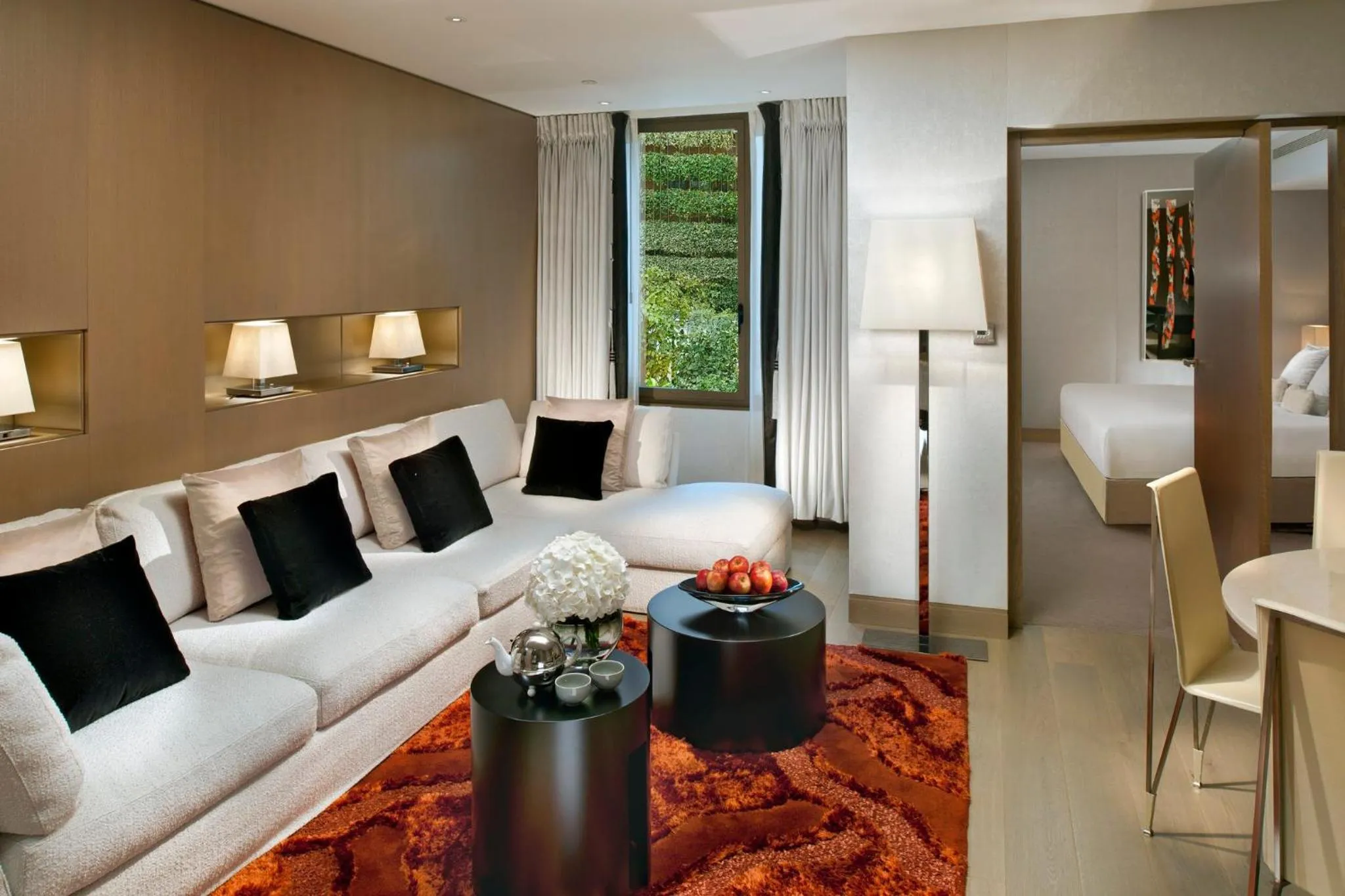 Bedroom, Bed in Mandarin Oriental, Paris
