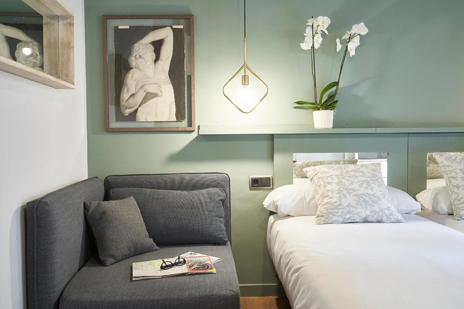 Bed in AinB Gothic-Jaume I Apartments