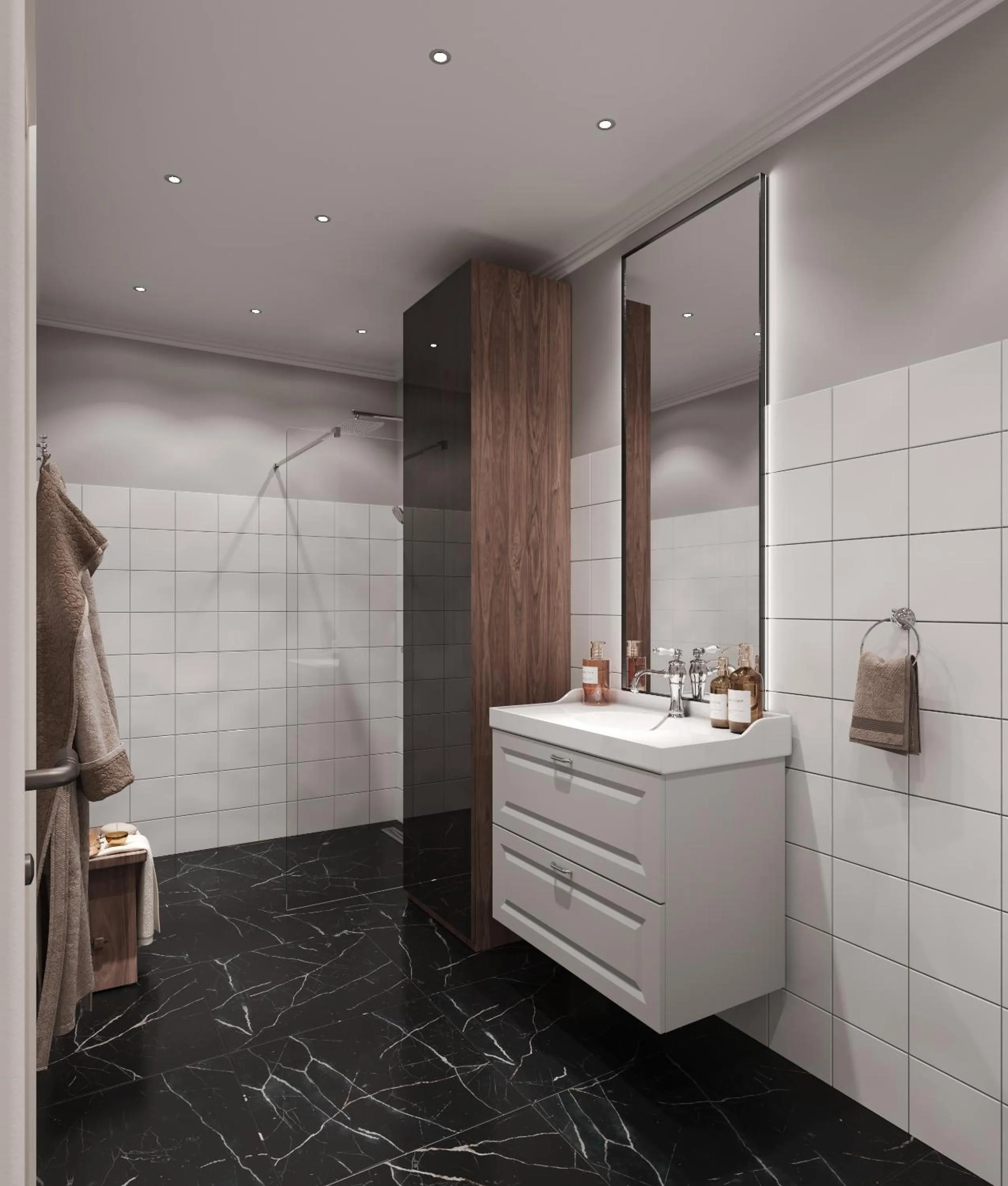 Bathroom in Black Gallo Residences
