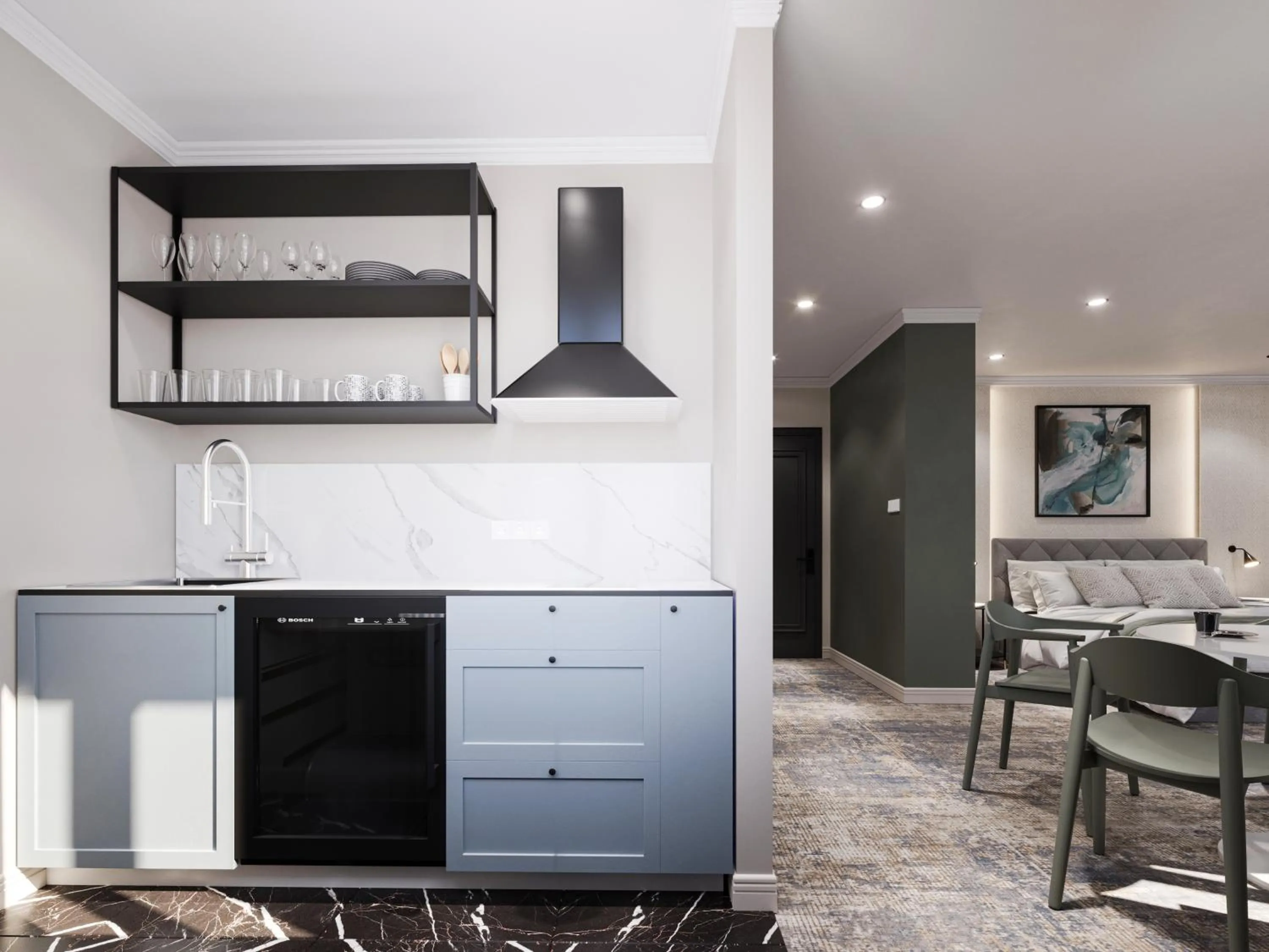 Kitchen or kitchenette in Black Gallo Residences