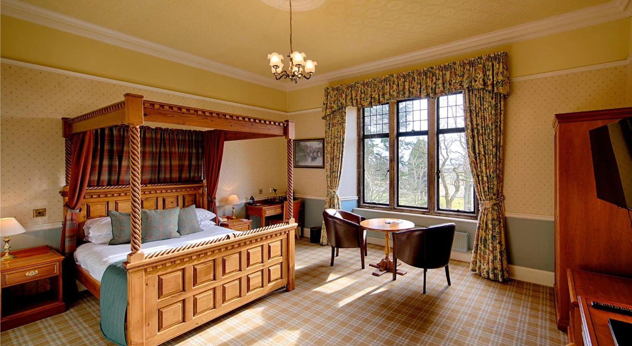 Bed in Kincraig Castle Hotel