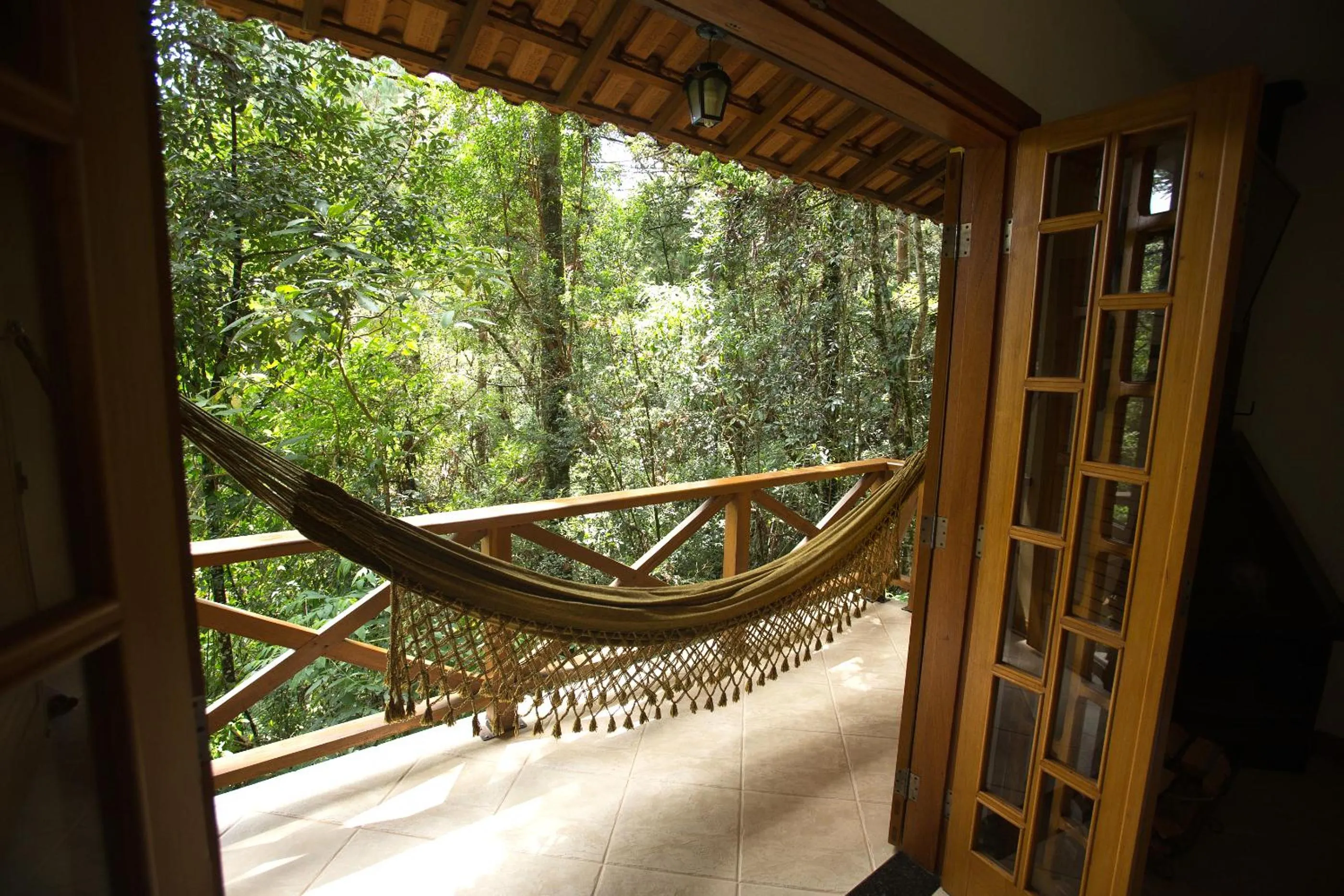 Balcony/Terrace in Pousada Chalé da Floresta