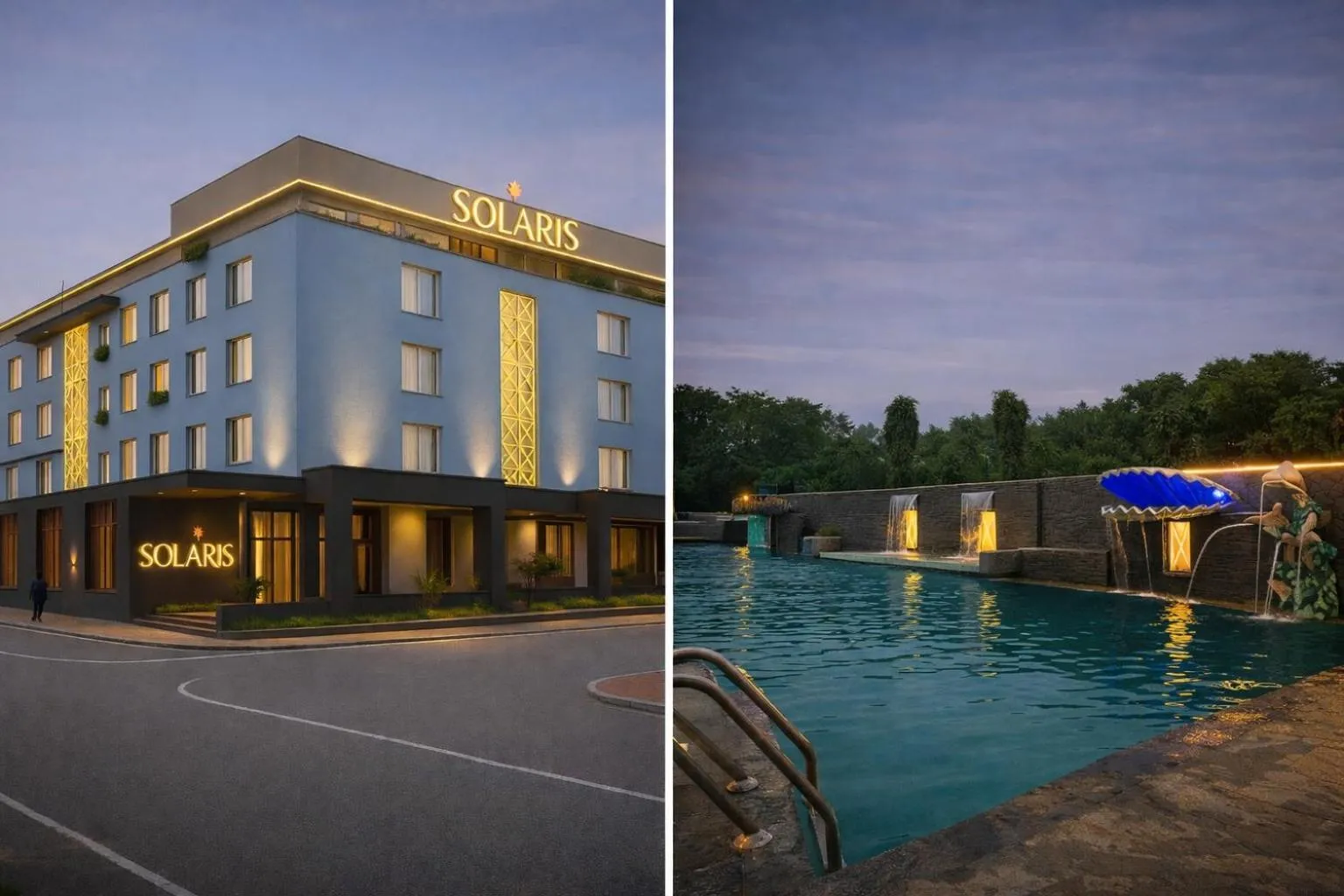 Facade/entrance in Hotel Solaris