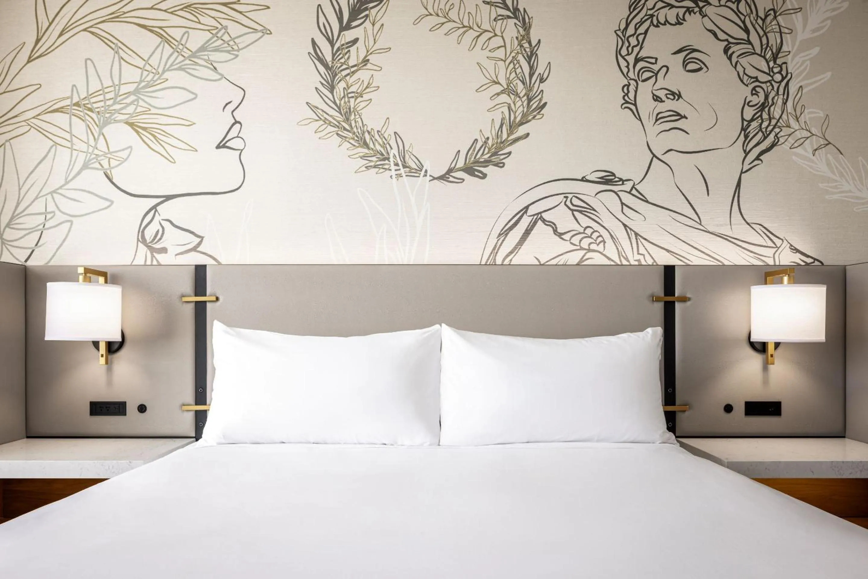 Bed in Caesars Virginia, A Caesars Destination