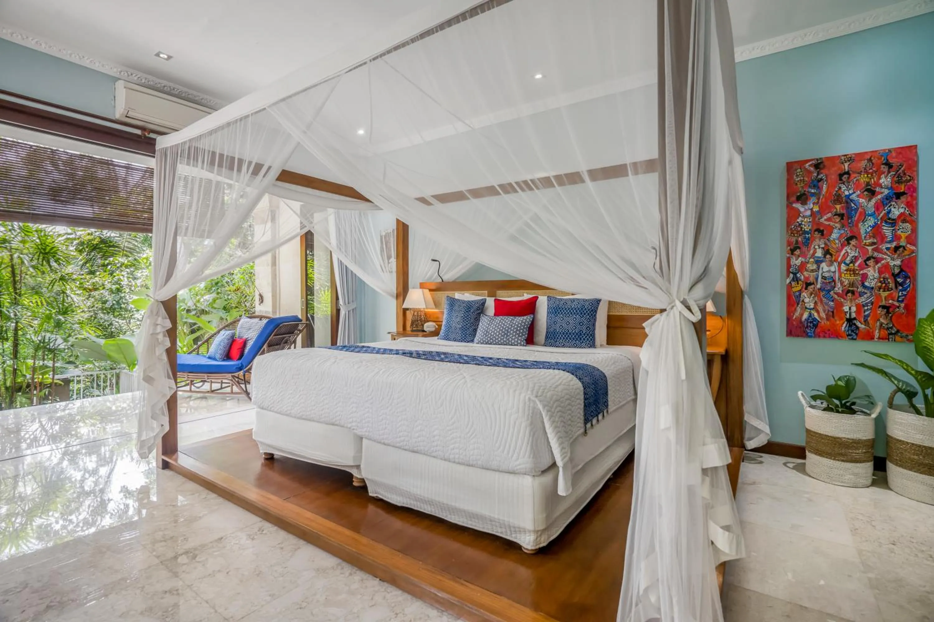 Bed in Kano Sari Ubud Villas