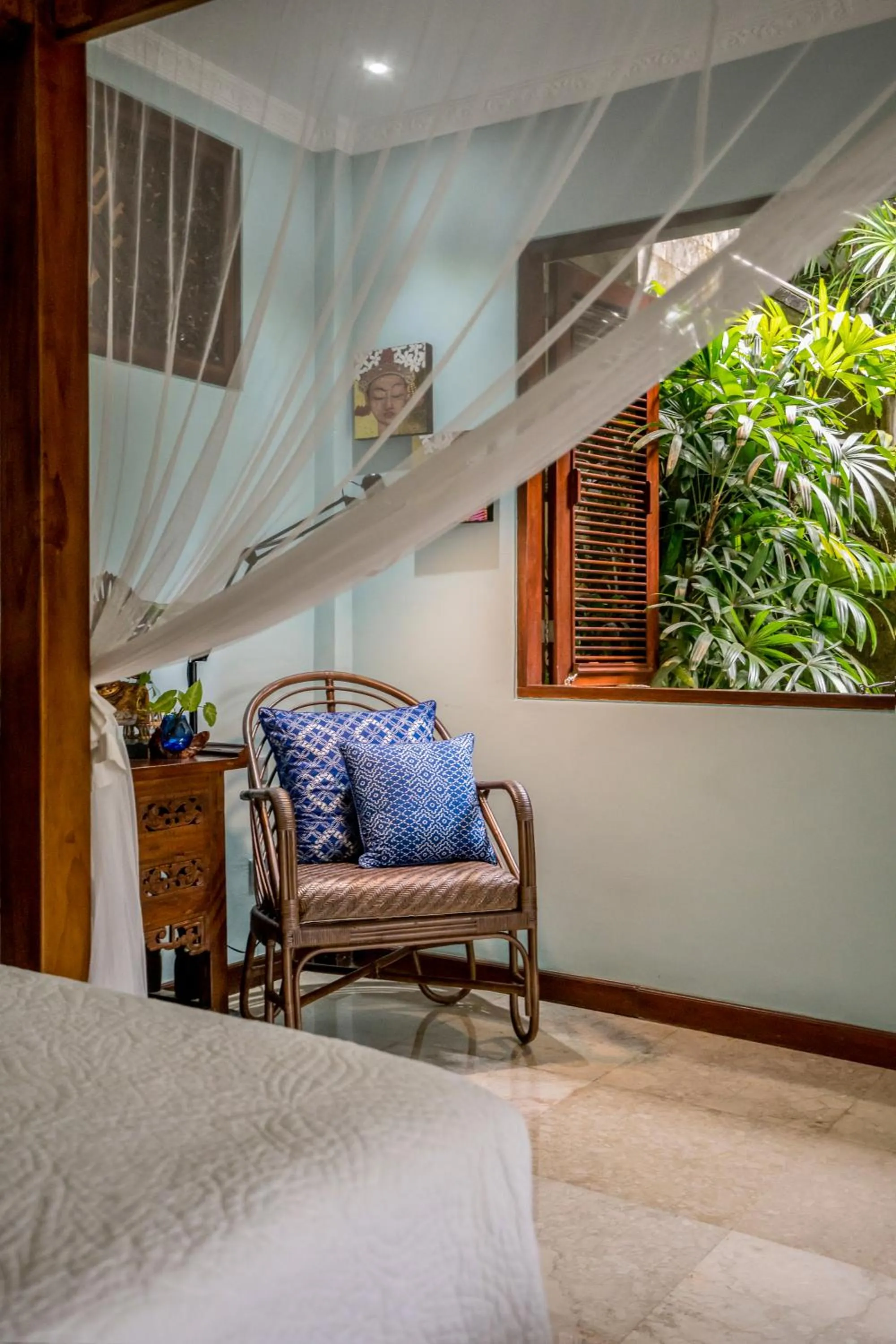 Seating area, Bed in Kano Sari Ubud Villas
