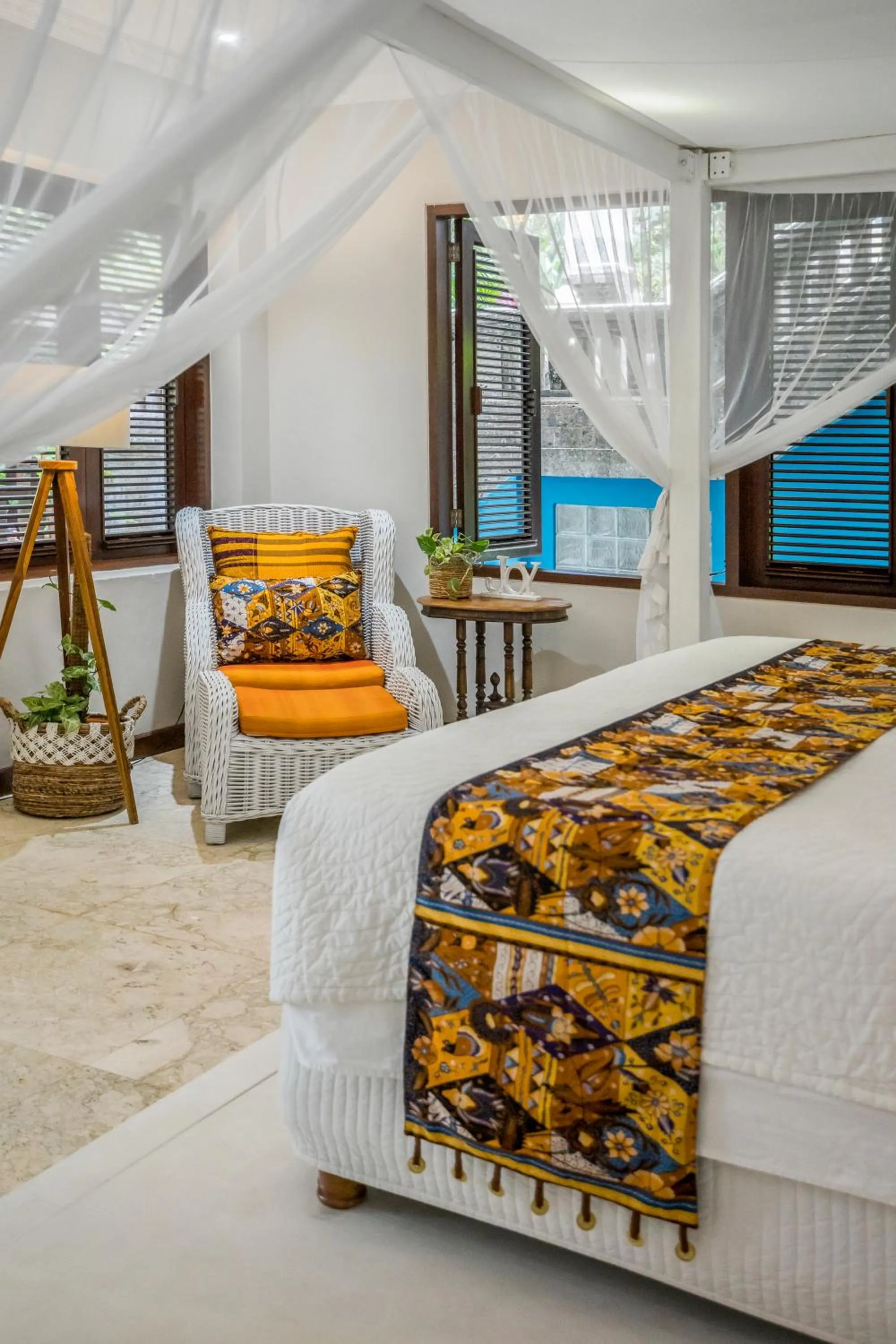 Bed in Kano Sari Ubud Villas