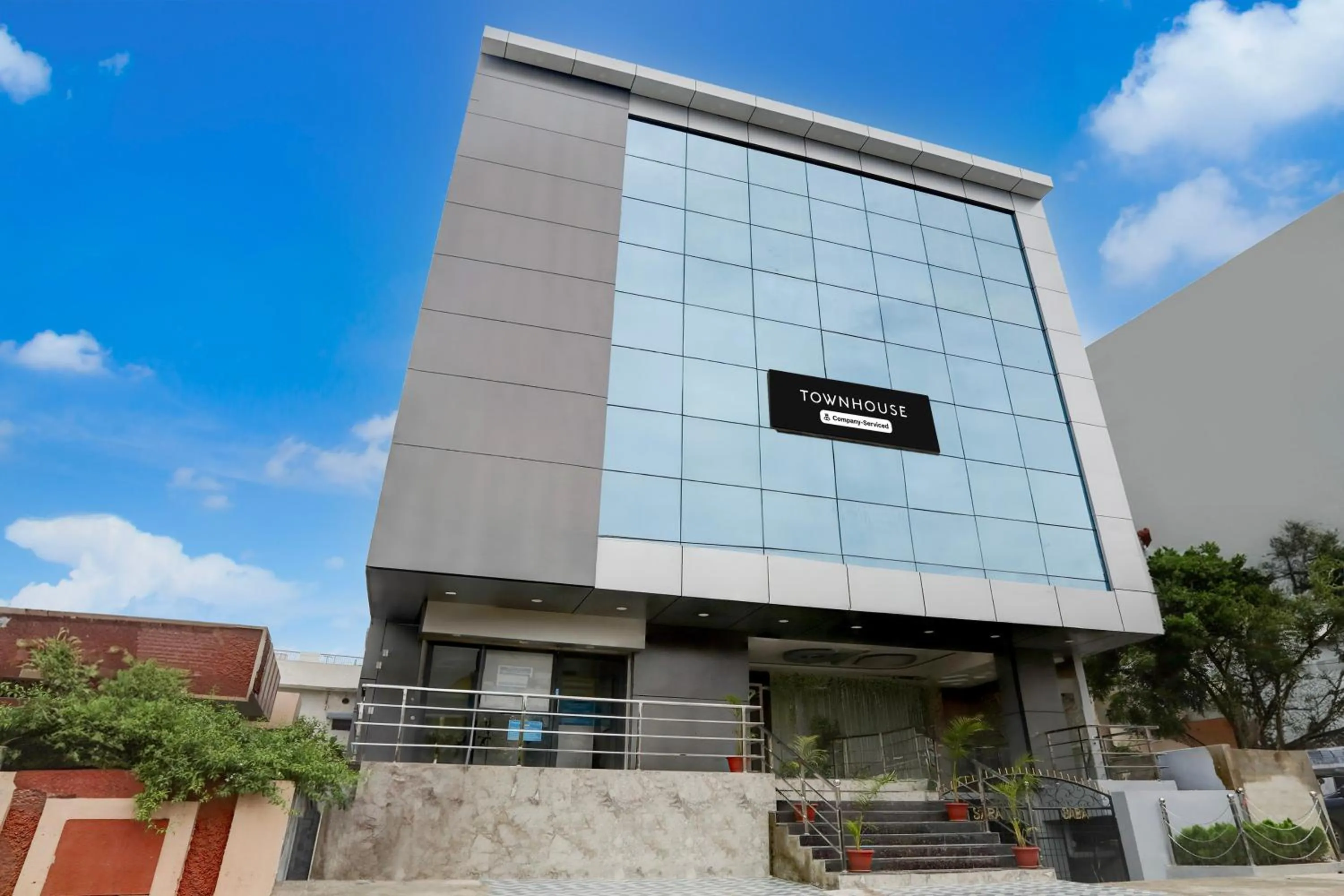 Facade/entrance in Super Townhouse Khammam Formerly Bluemoon