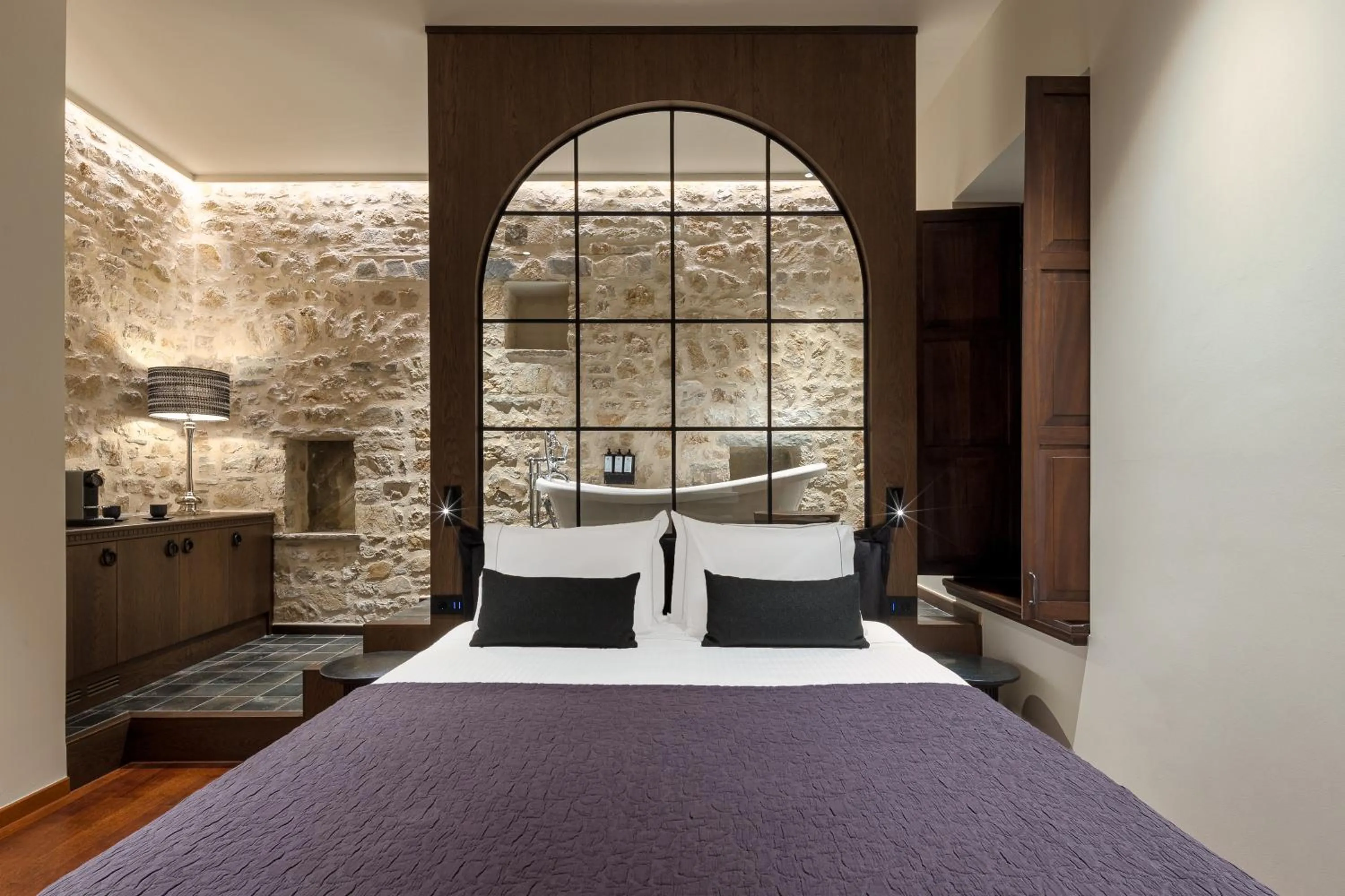 Bed in Stoes Boutique Hotel