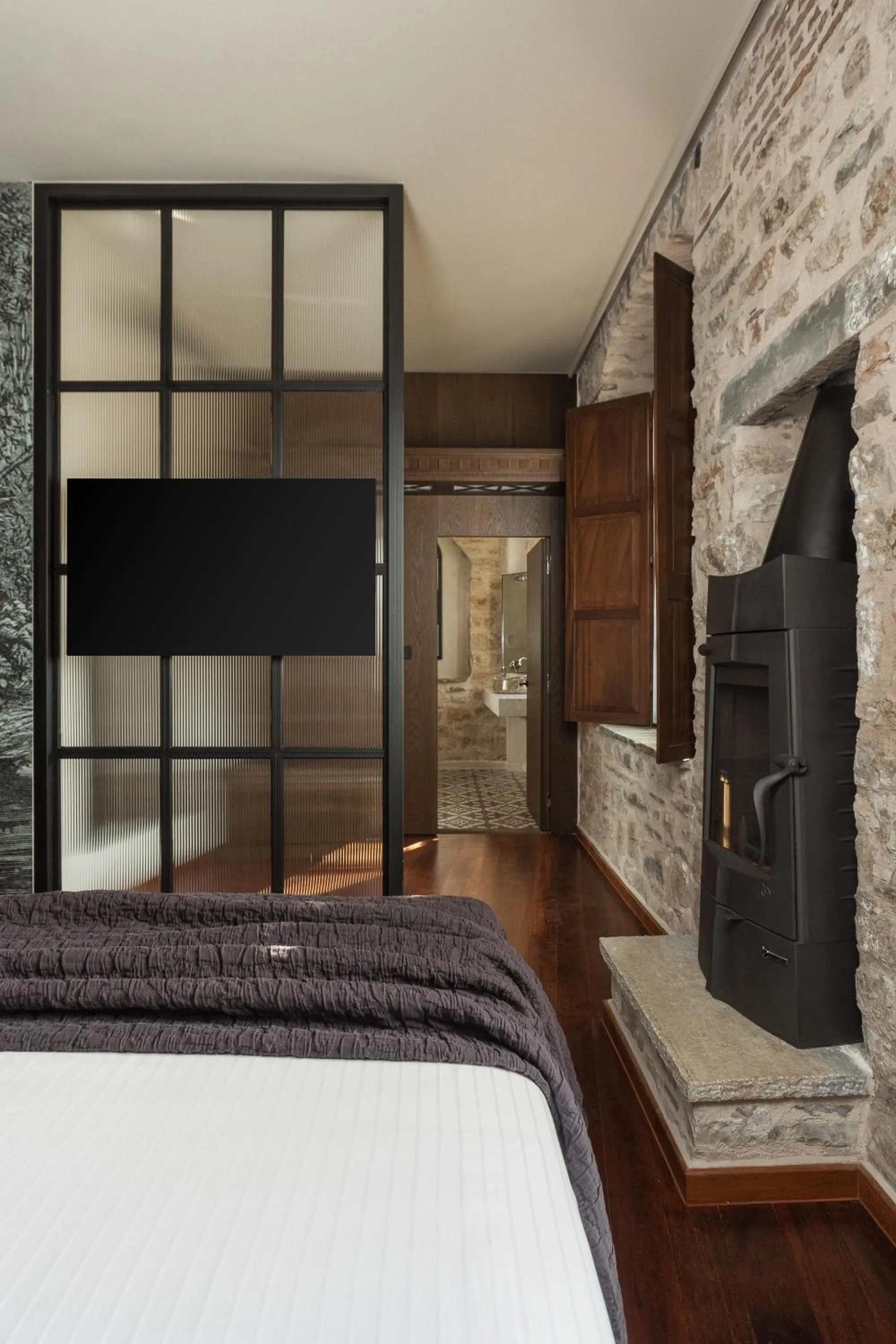 Bed in Stoes Boutique Hotel