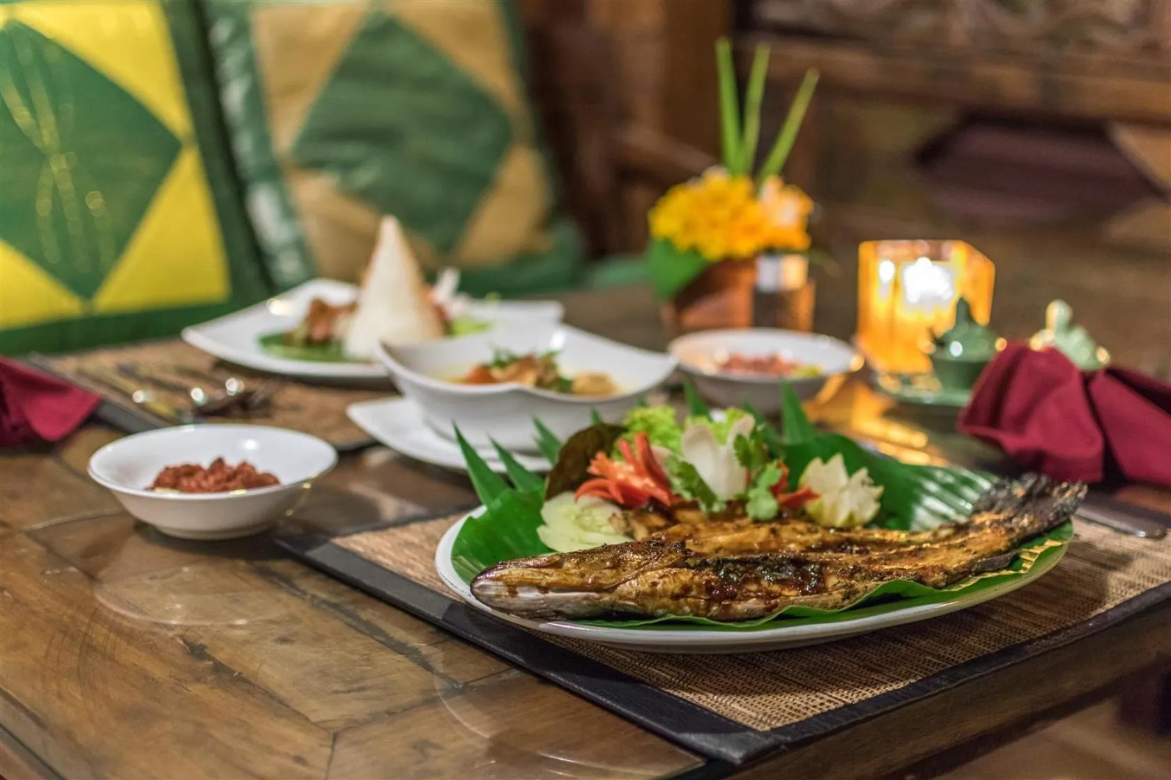 Food and drinks in Hotel Pondok Sari Beach & SPA Resort