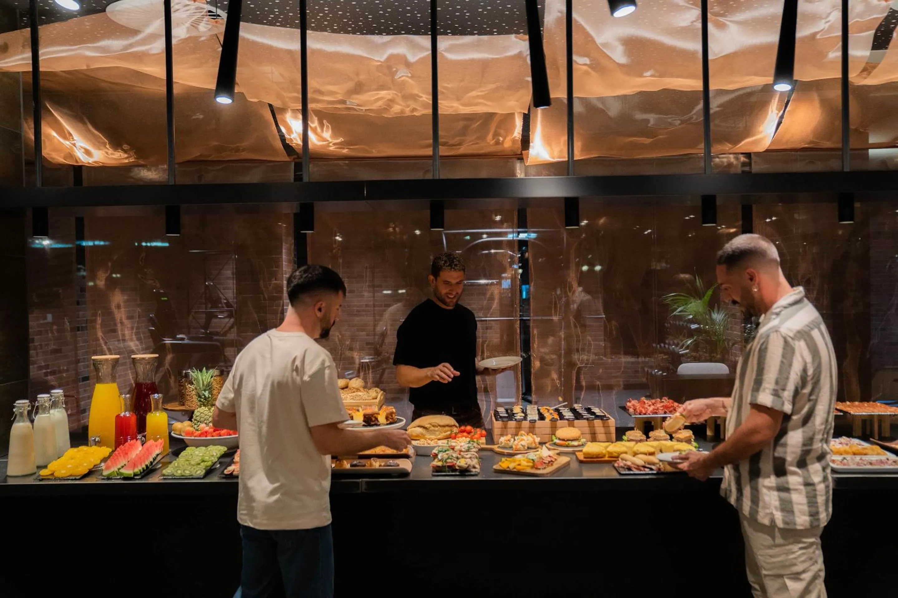 Buffet breakfast in Axel Hotel Bilbao - Adults Only