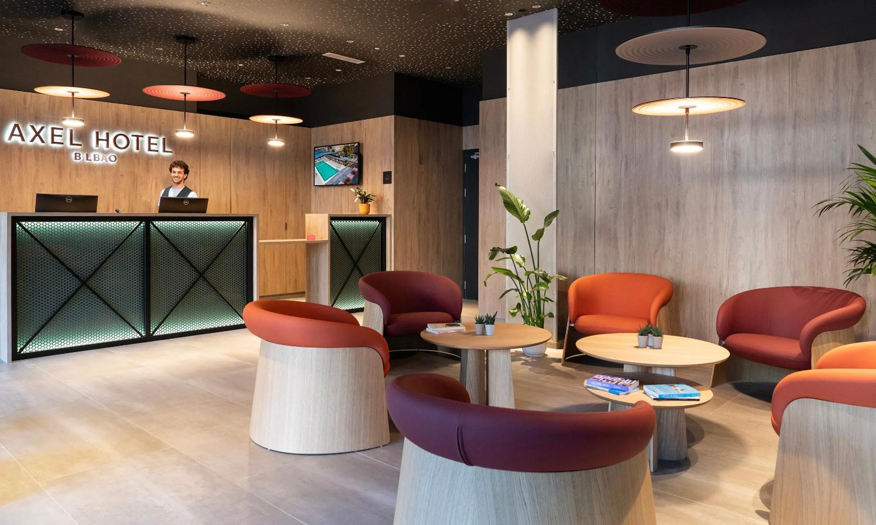 Lobby or reception in Axel Hotel Bilbao - Adults Only